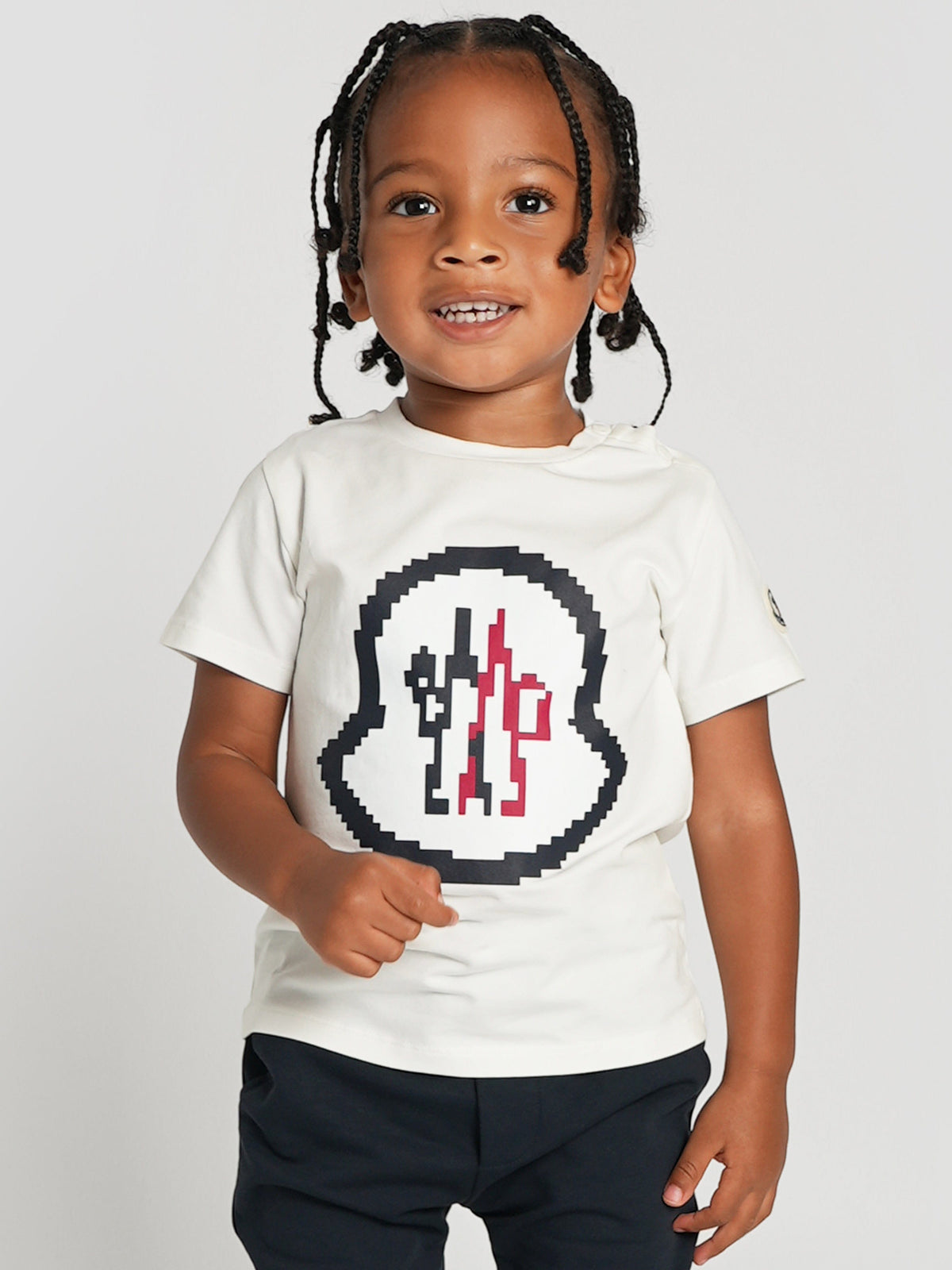 Moncler Enfant Baby Boys Logo T-Shirt in White | Childsplay Clothing