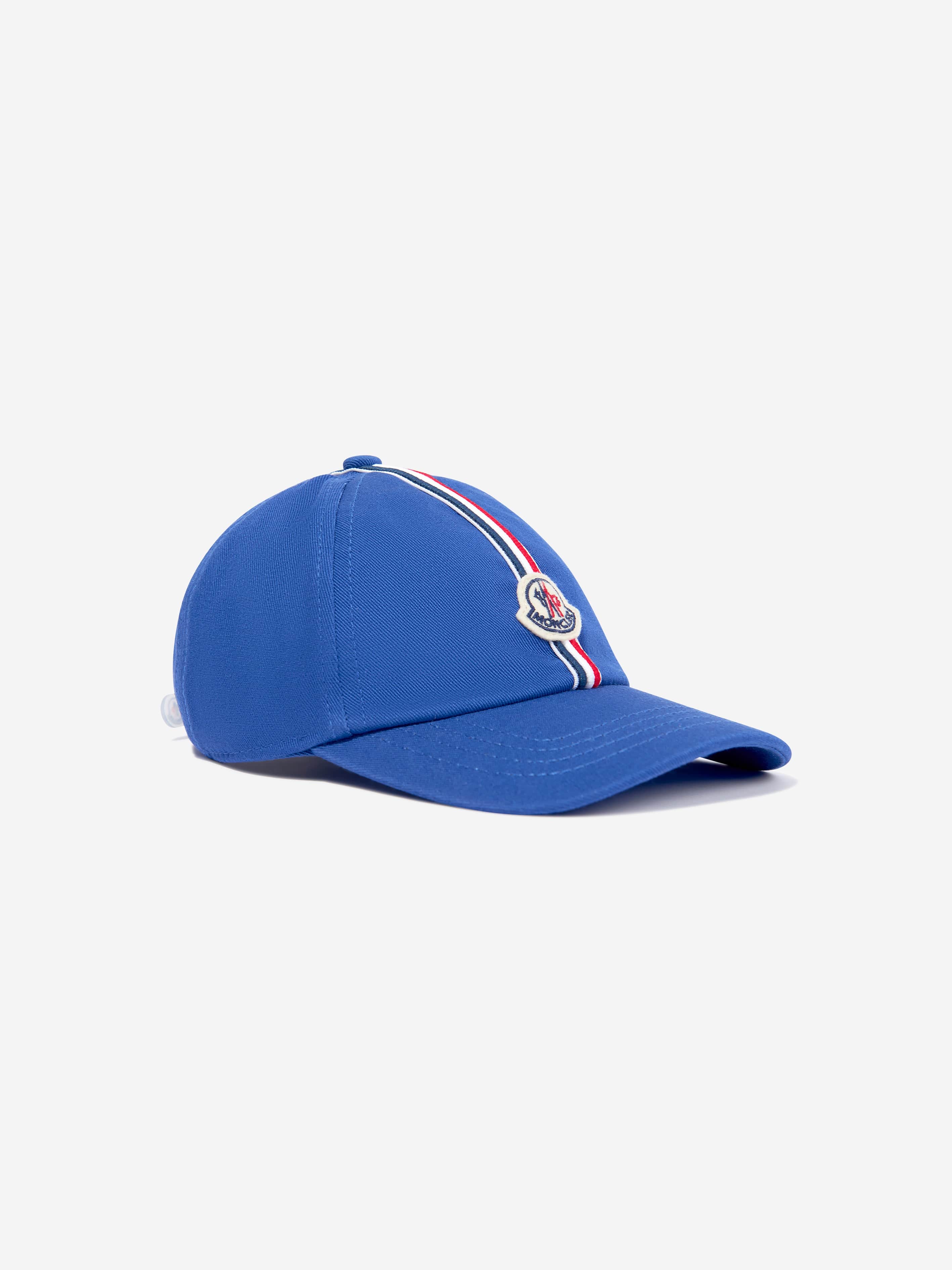 MONCLER ネイビーキャップ　キッズ Moncler Enfant Boys Logo Baseball Cap in Blue | Childsplay Clothing
