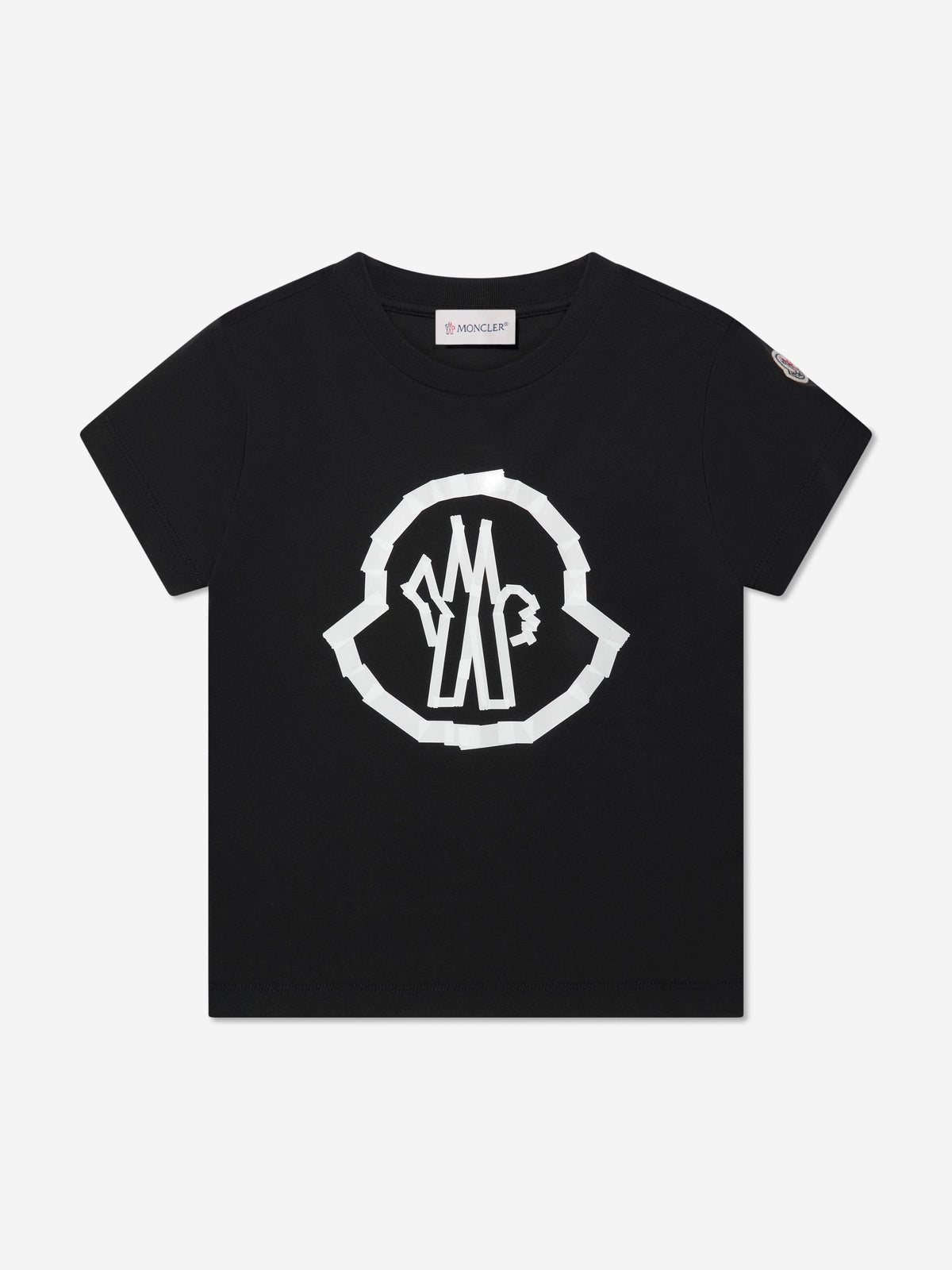 Moncler Enfant Boys Logo t-Shirt in Black | Childsplay Clothing