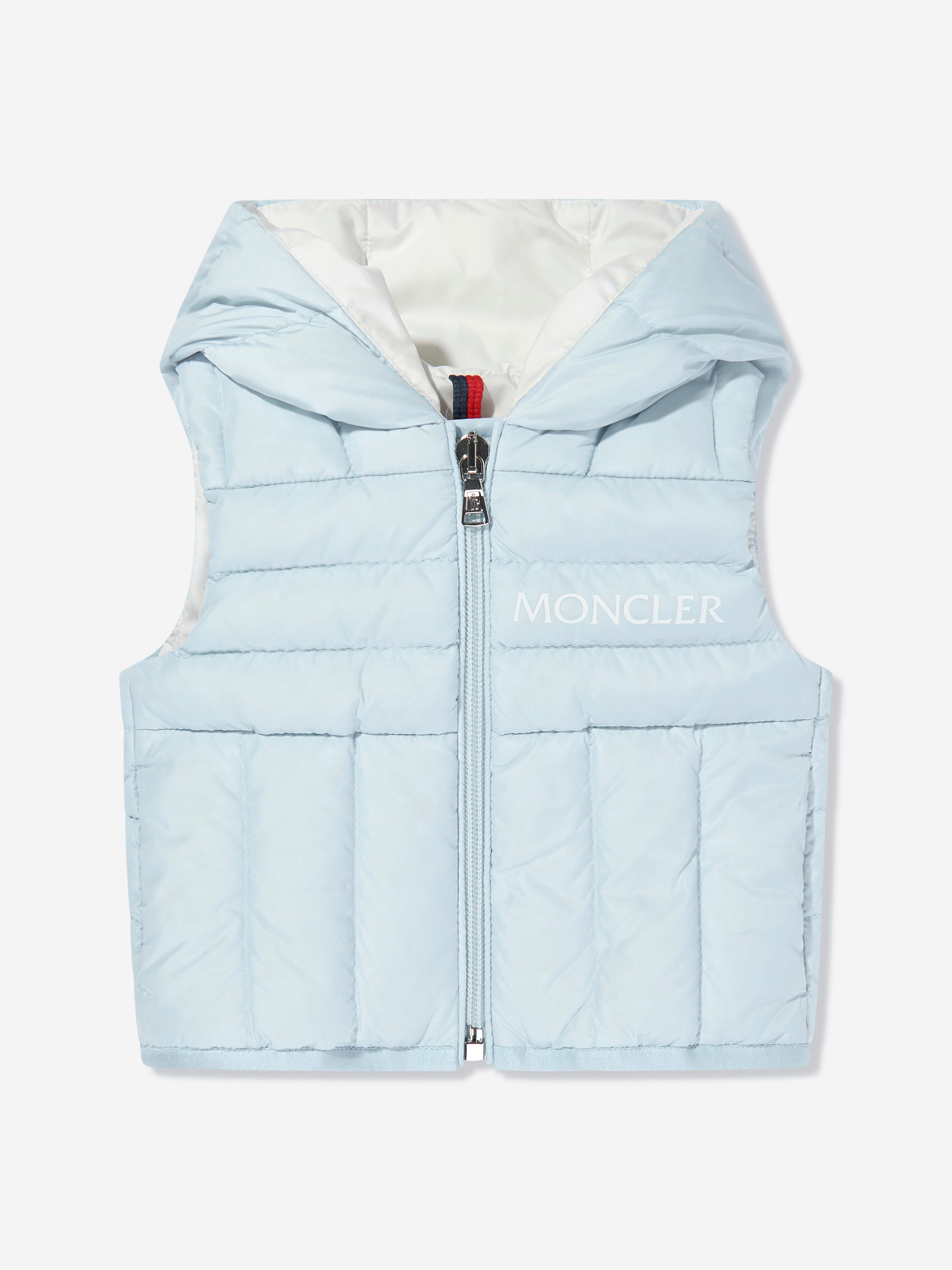 Moncler Enfant Baby Boys Down Padded Nerville Gilet in Blue