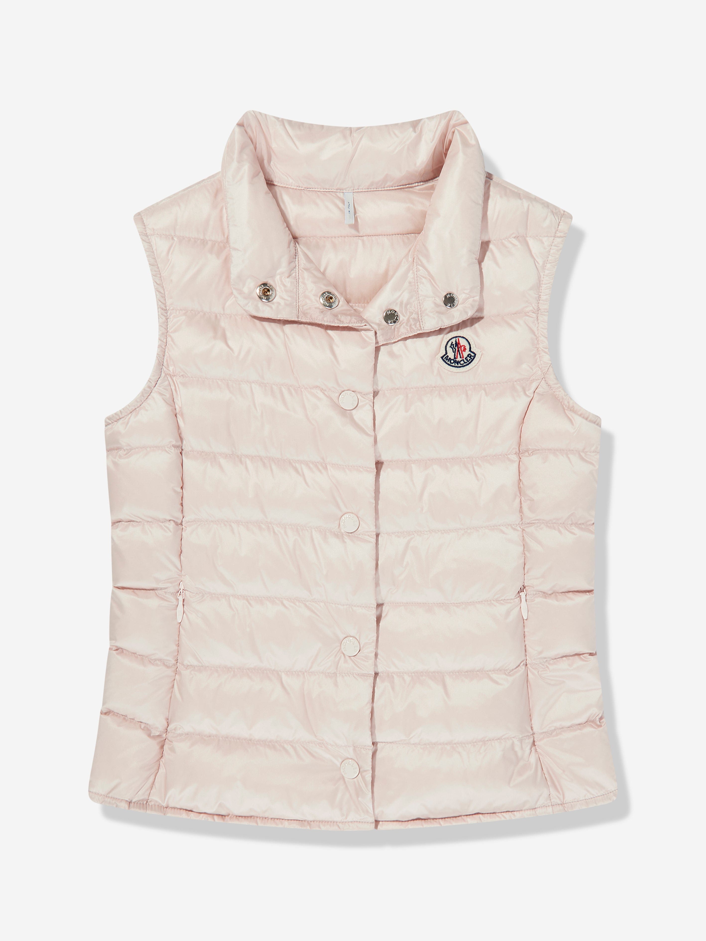 Moncler Enfant Girls Down Padded Liane Gilet in Pink | Childsplay