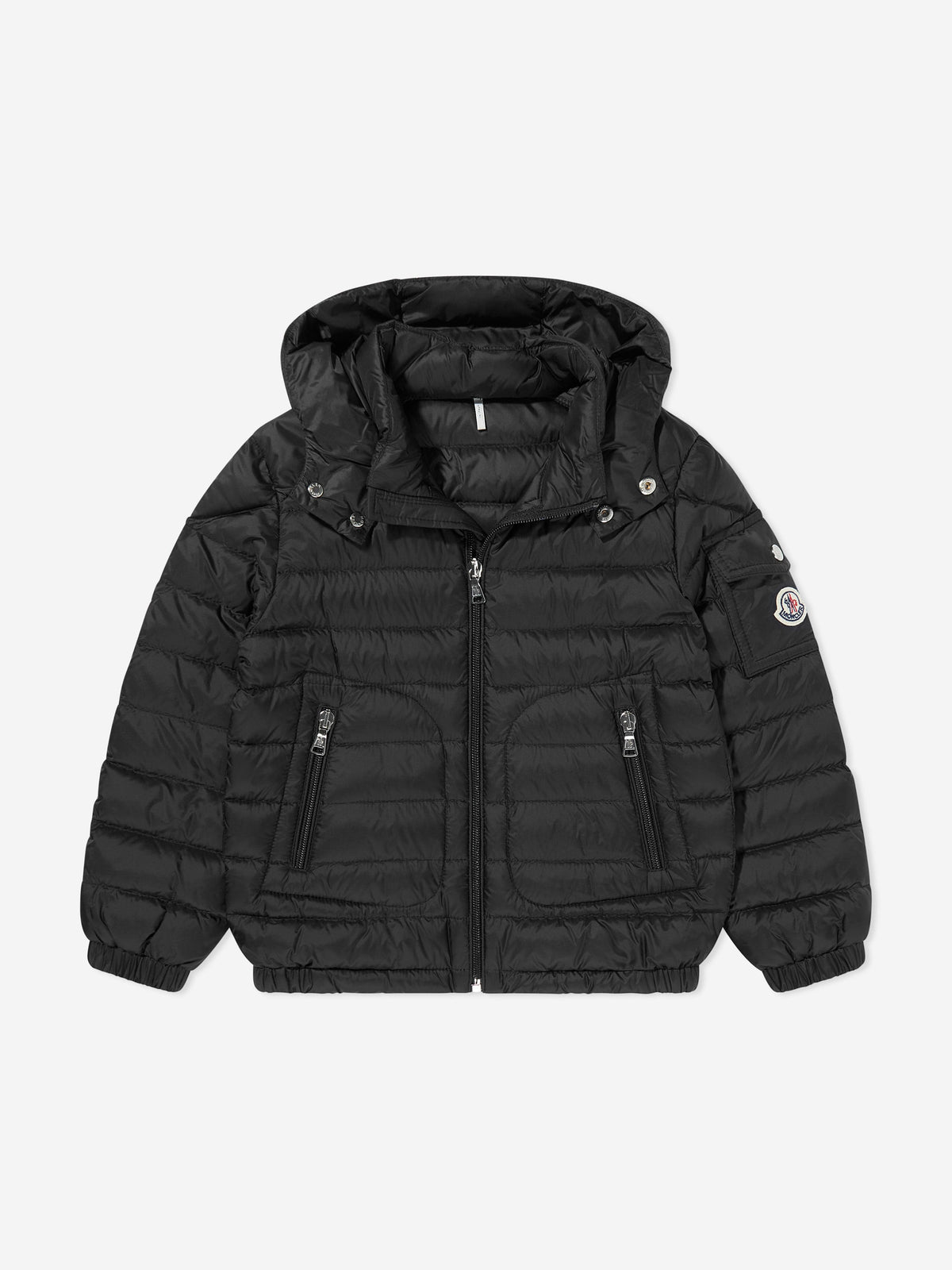 Moncler Enfant Boys Down Padded Lauros Jacket in Black 