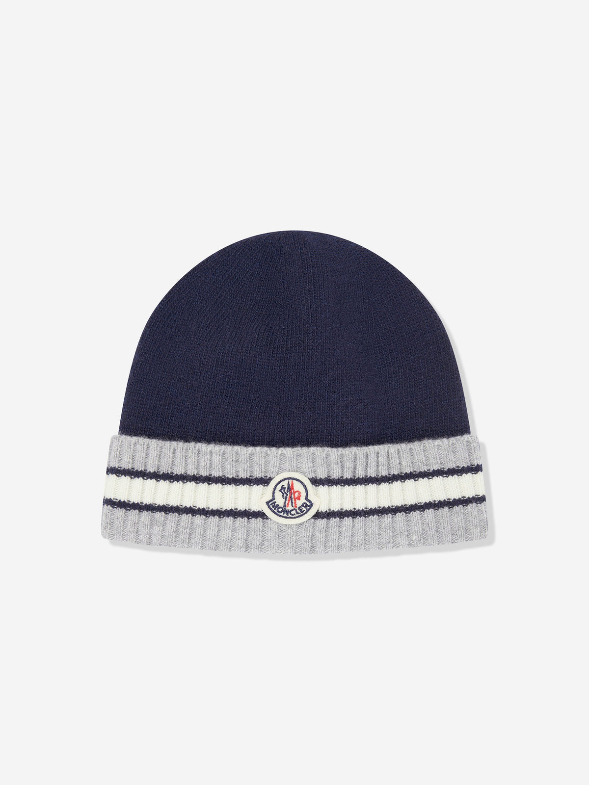 Moncler Enfant Boys Logo Beanie Hat in Navy | Childsplay Clothing