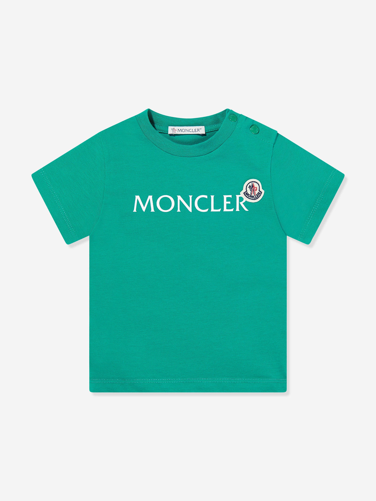 Moncler Enfant Baby Boys Logo T-Shirt in Green | Childsplay Clothing