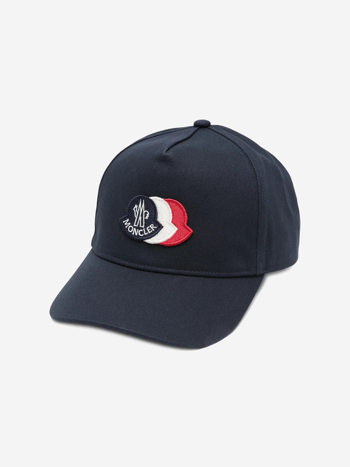 Moncler Enfant Boys Cotton Logo Baseball Cap in Navy 