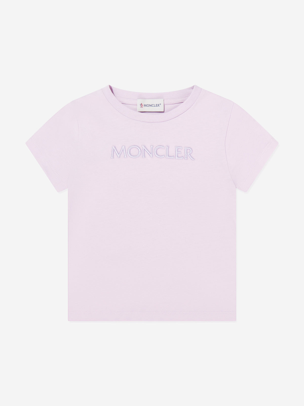 Moncler Enfant Girls Cotton Logo T-Shirt in Purple | Childsplay 