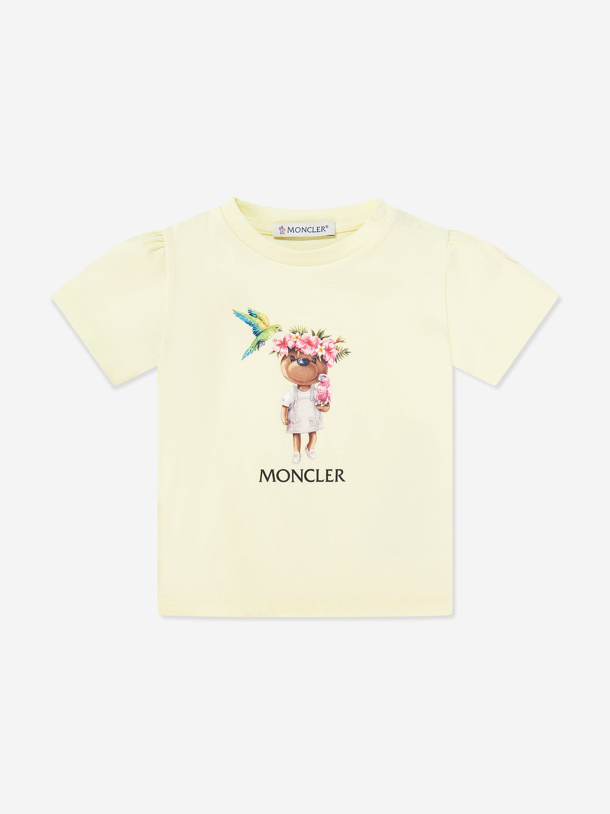 Moncler Enfant Baby Girls Graphic Print T-Shirt in Yellow 