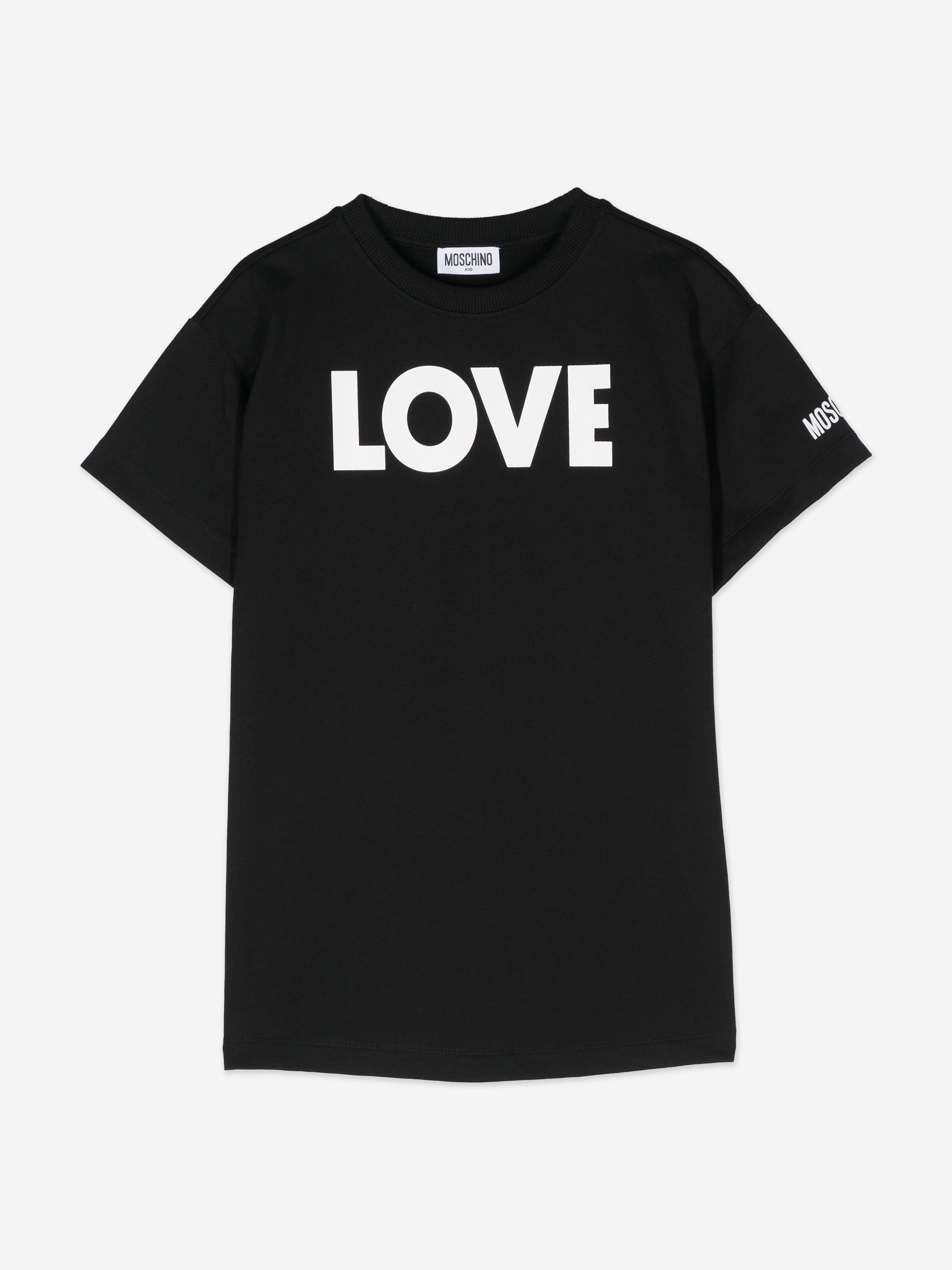 love moschino dress shirt Moschino Love Printed T-Shirt Dress - Red