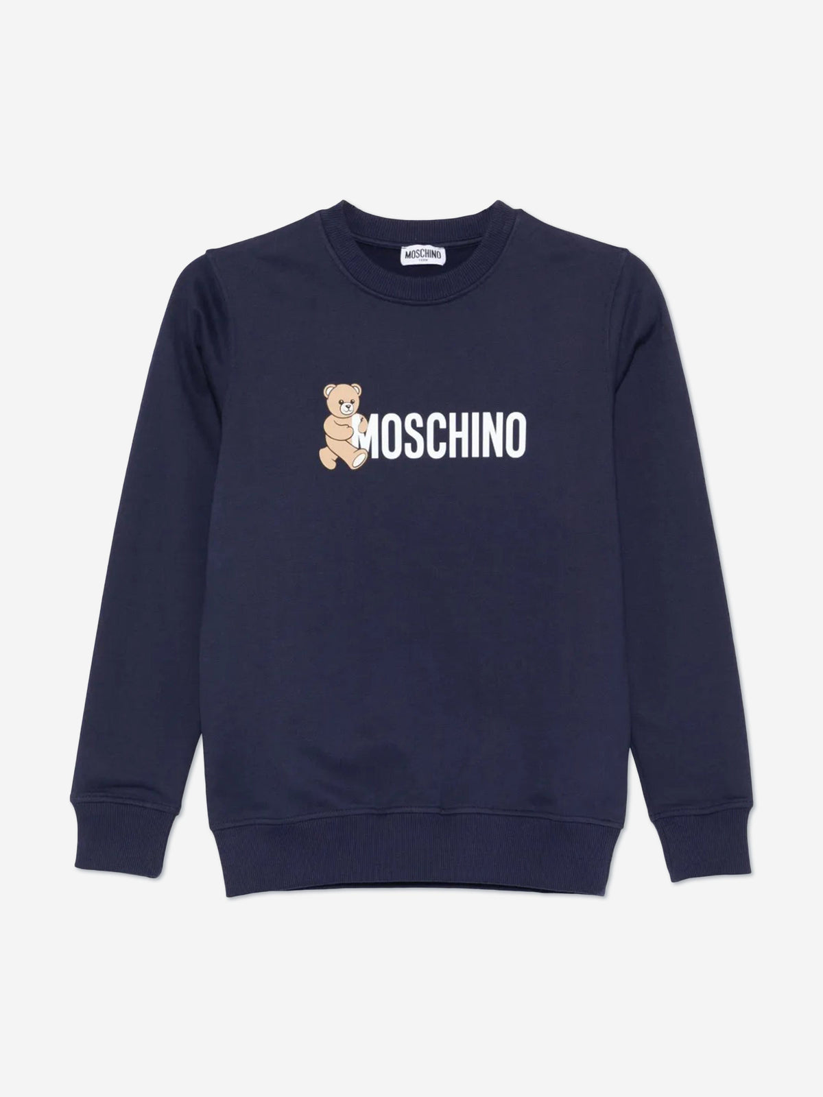 Moschino Kids Teddy Bear Logo Sweatshirt in Navy | Childsplay Clothing