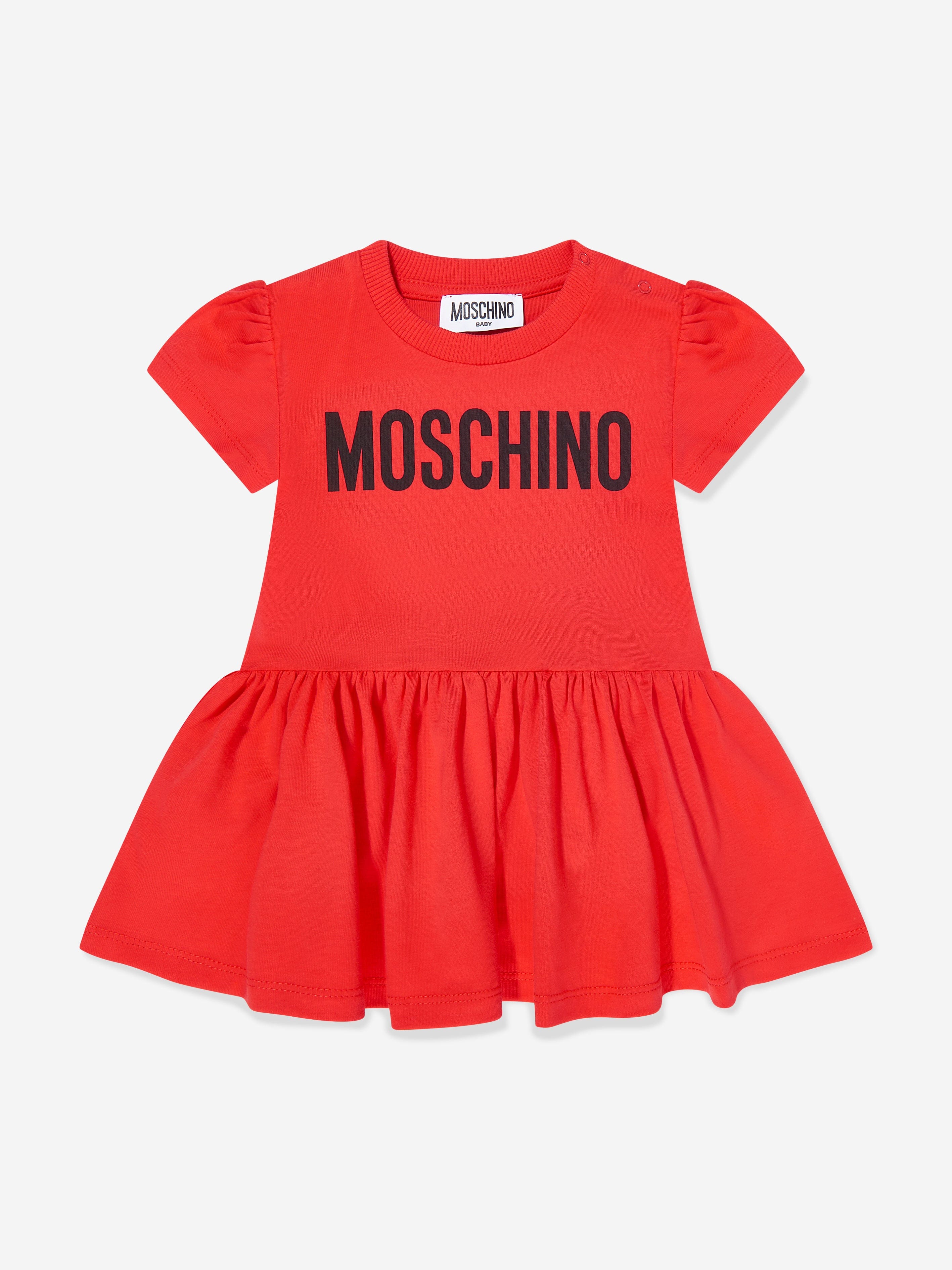moschino dress red Moschino Teddy Bear cotton jersey dress