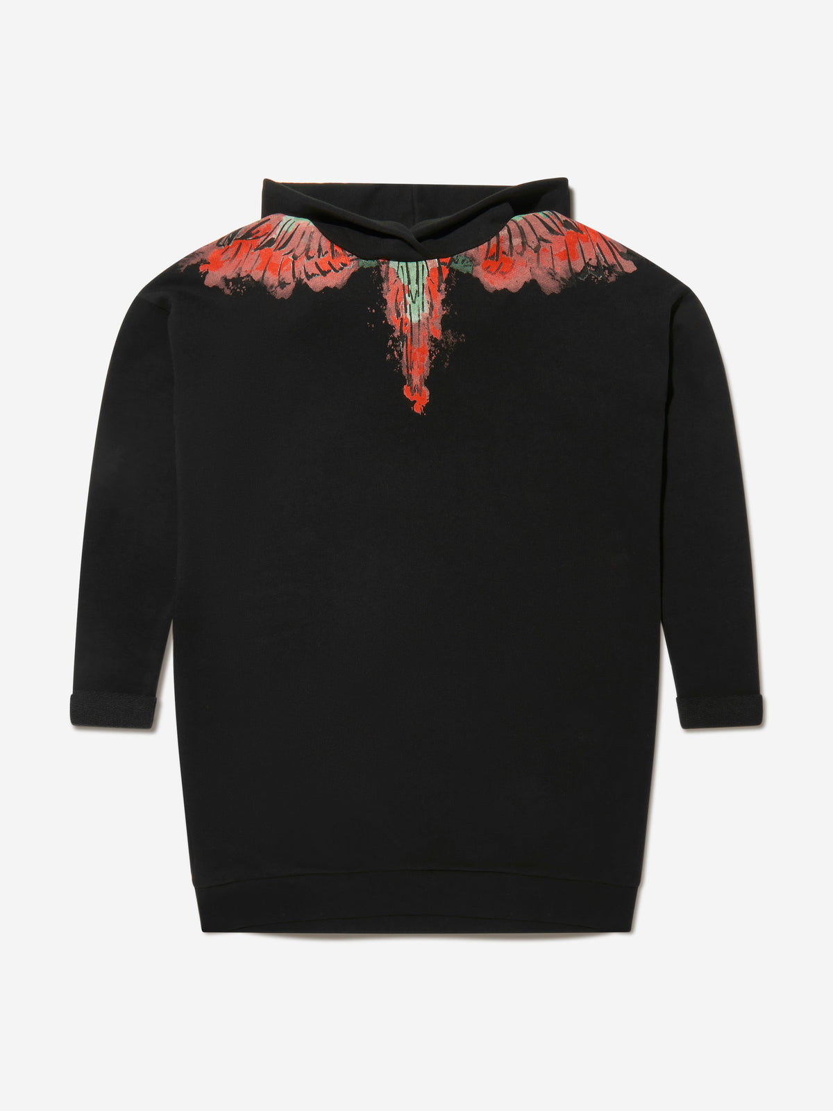 Marcelo Burlon Girls Cotton Wings Hoodie Dress | Childsplay Clothing