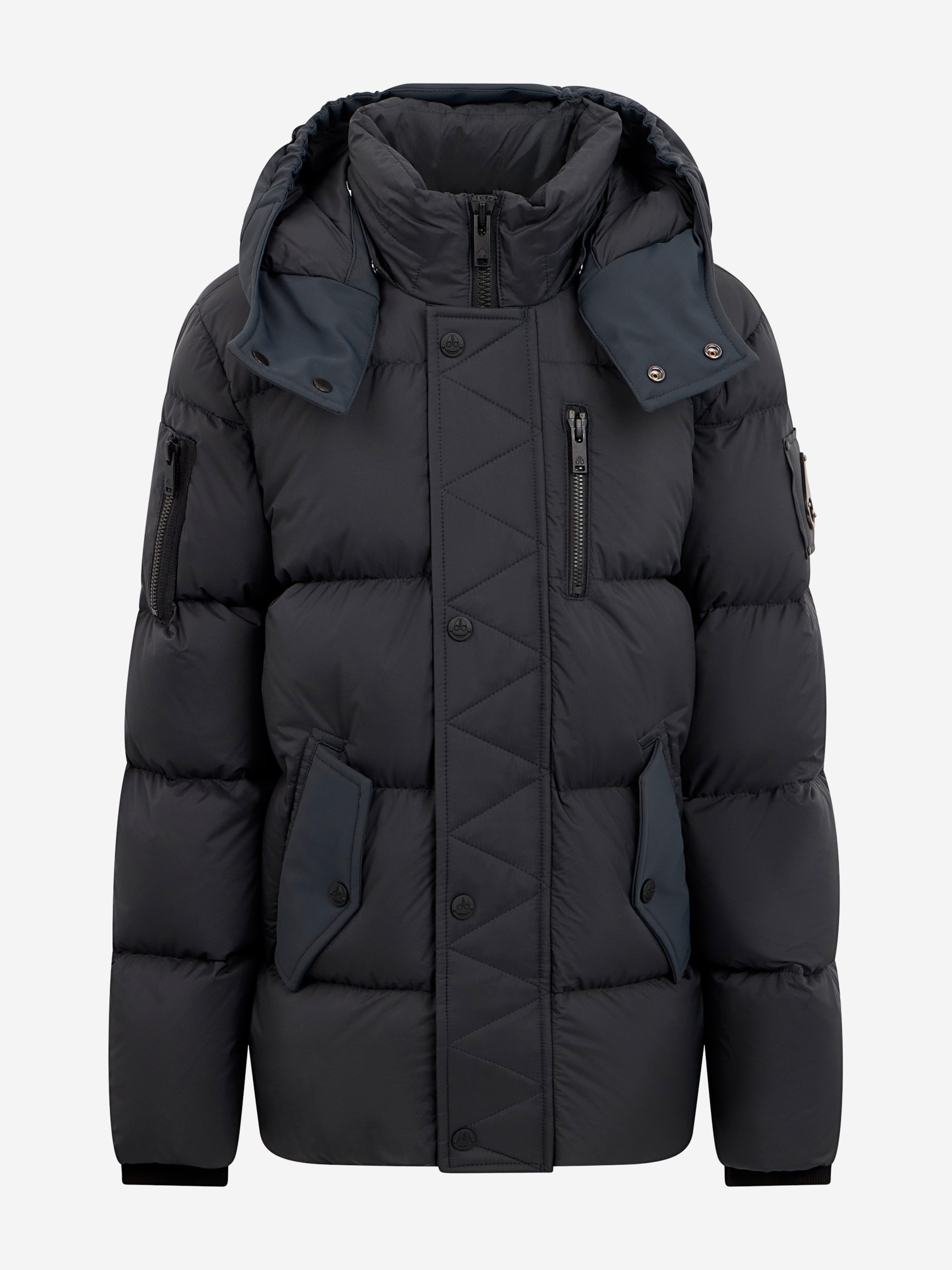 Moose Knuckles Kids Everest 3Q Down Puffer Jacket in Grey