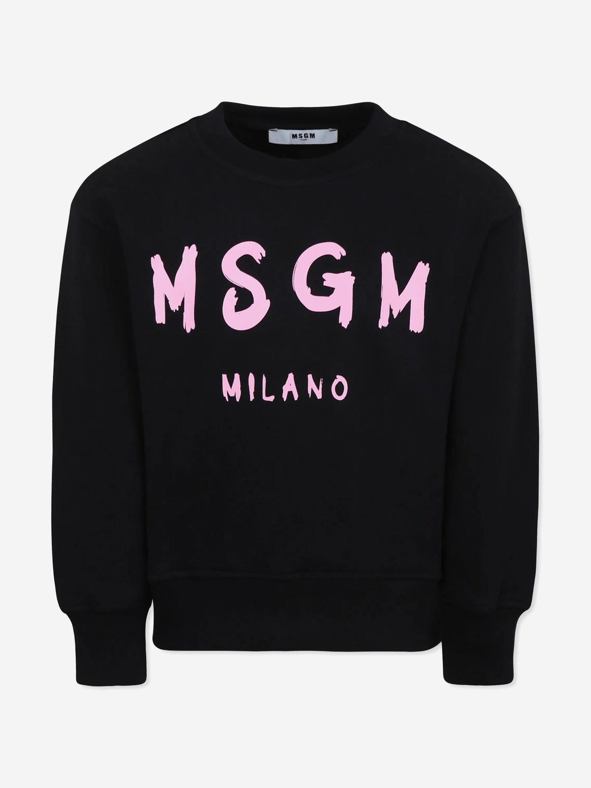 MSGM Kids Milano Logo Sweatshirt in Black