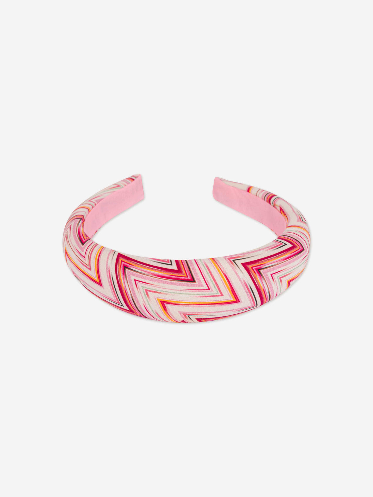 Missoni Girls Zigzag Headband in Pink | Childsplay Clothing display picture 1