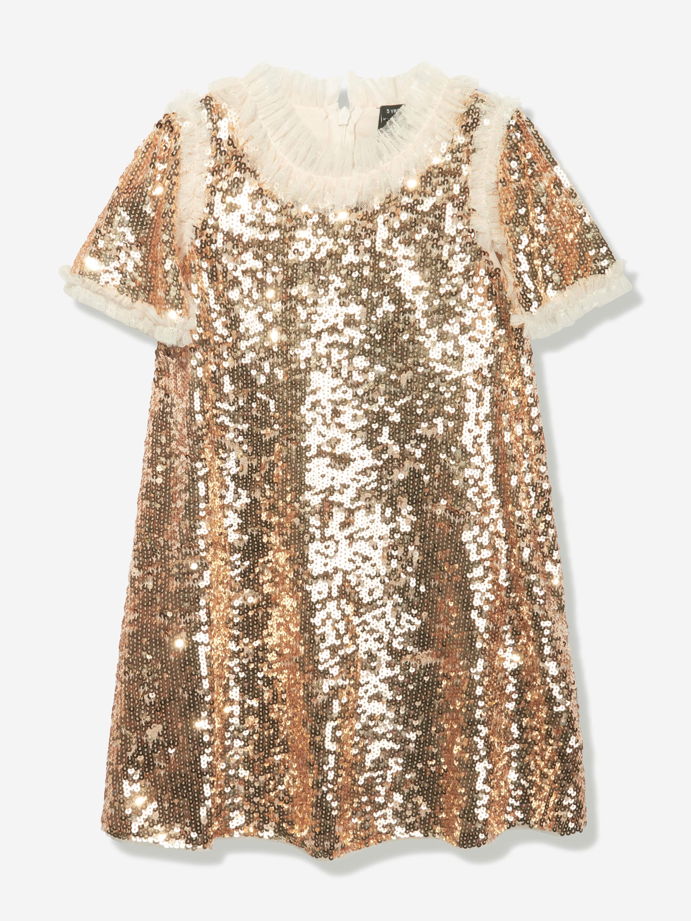 green emerald velvet dress Jodie Gold Sequin Dress main image 1