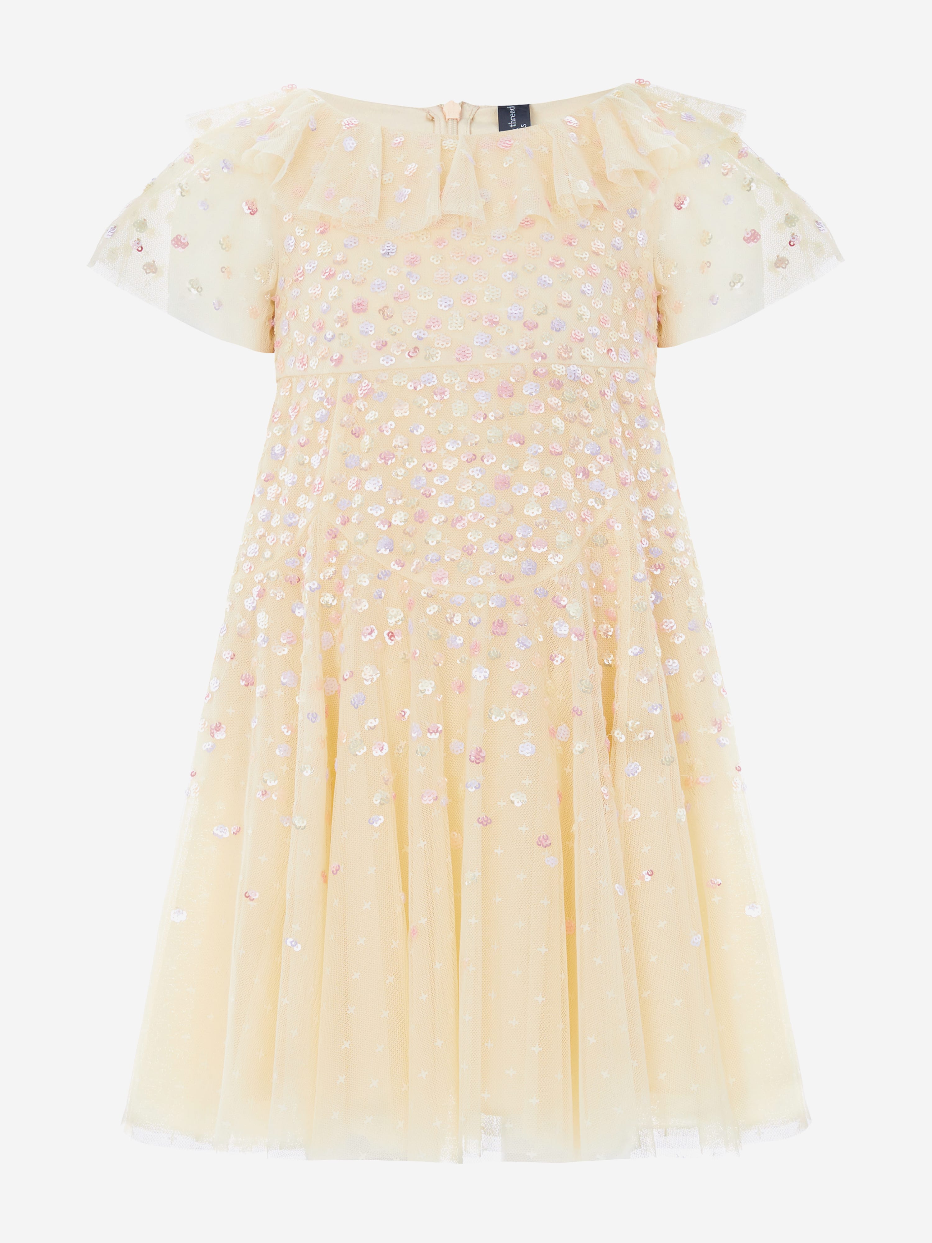 needle and thread mini dress Needle & Thread Girls Candy Dot Dress in Yellow 12 Yrs
