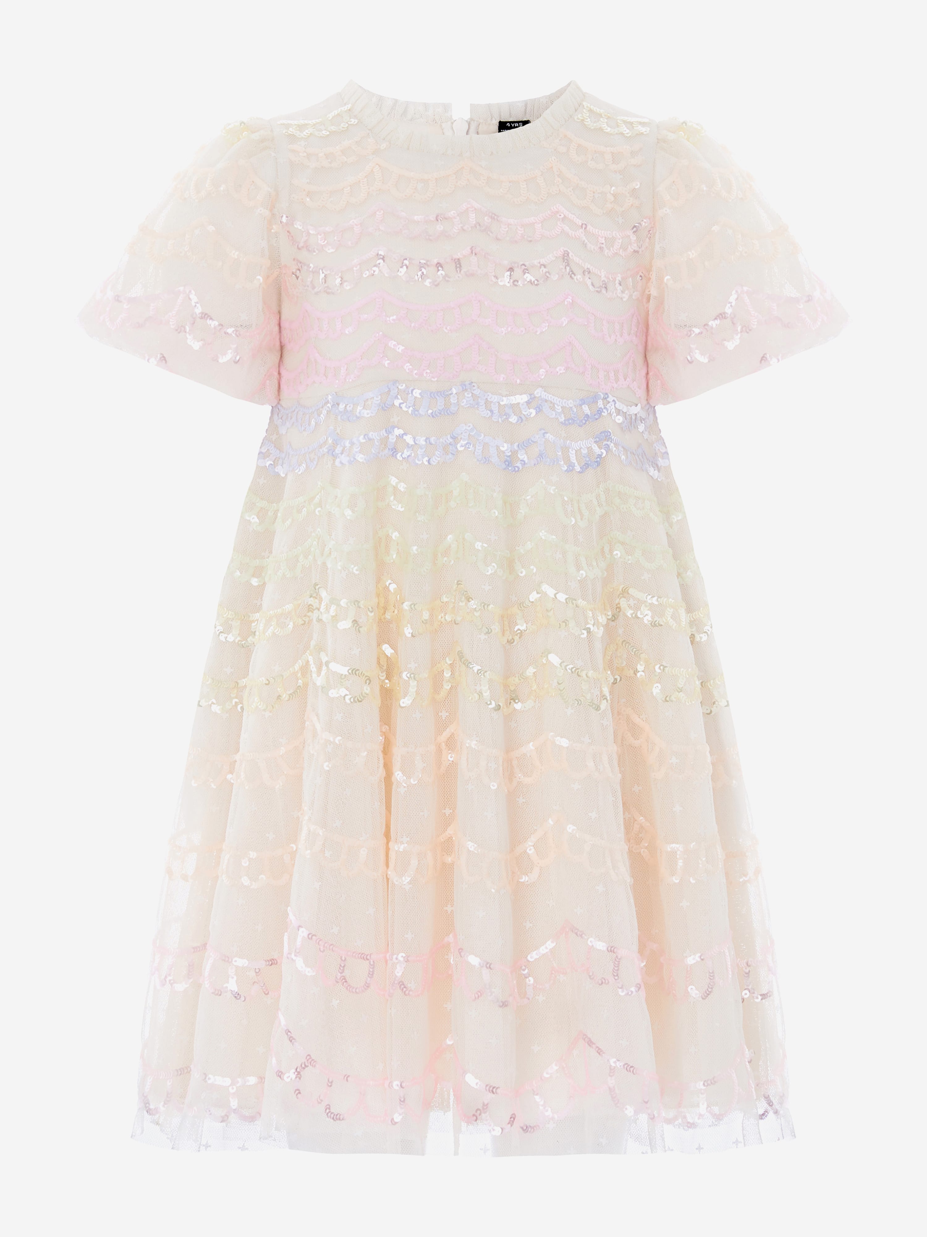 needle and thread mini dress Flowerbed Embroidery Mini Dress Cream