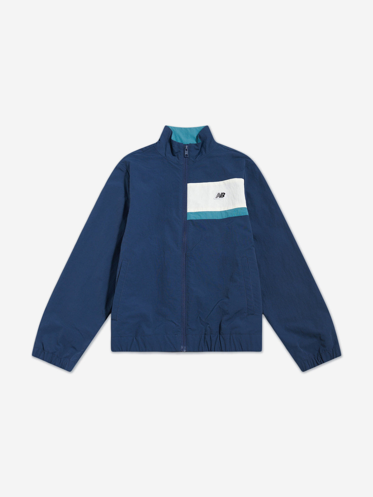 New Balance Boys Premium Panelled Track Jacket in Navy 