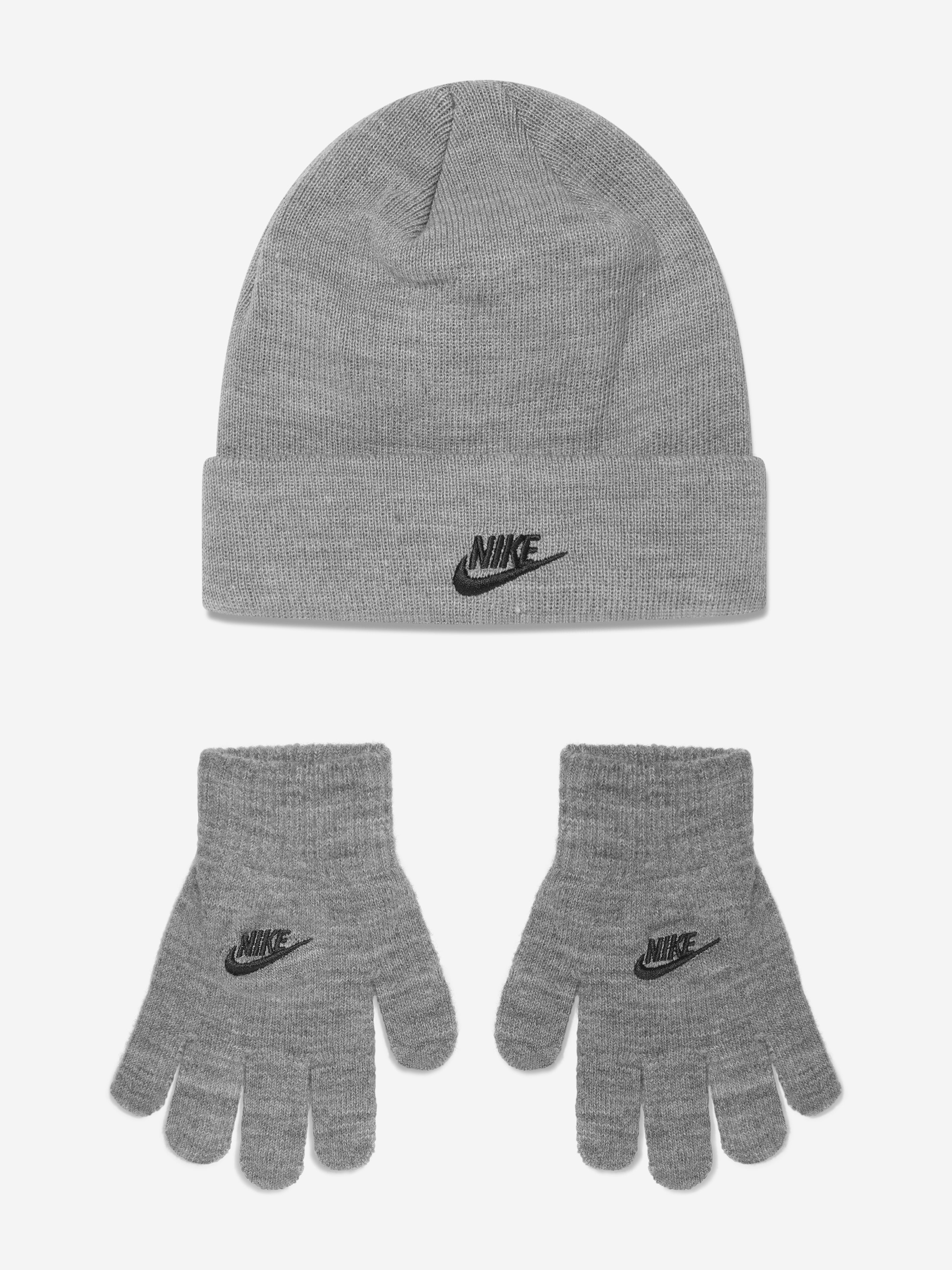 Futura Beanie Hat And Gloves Set in Grey | Clothing