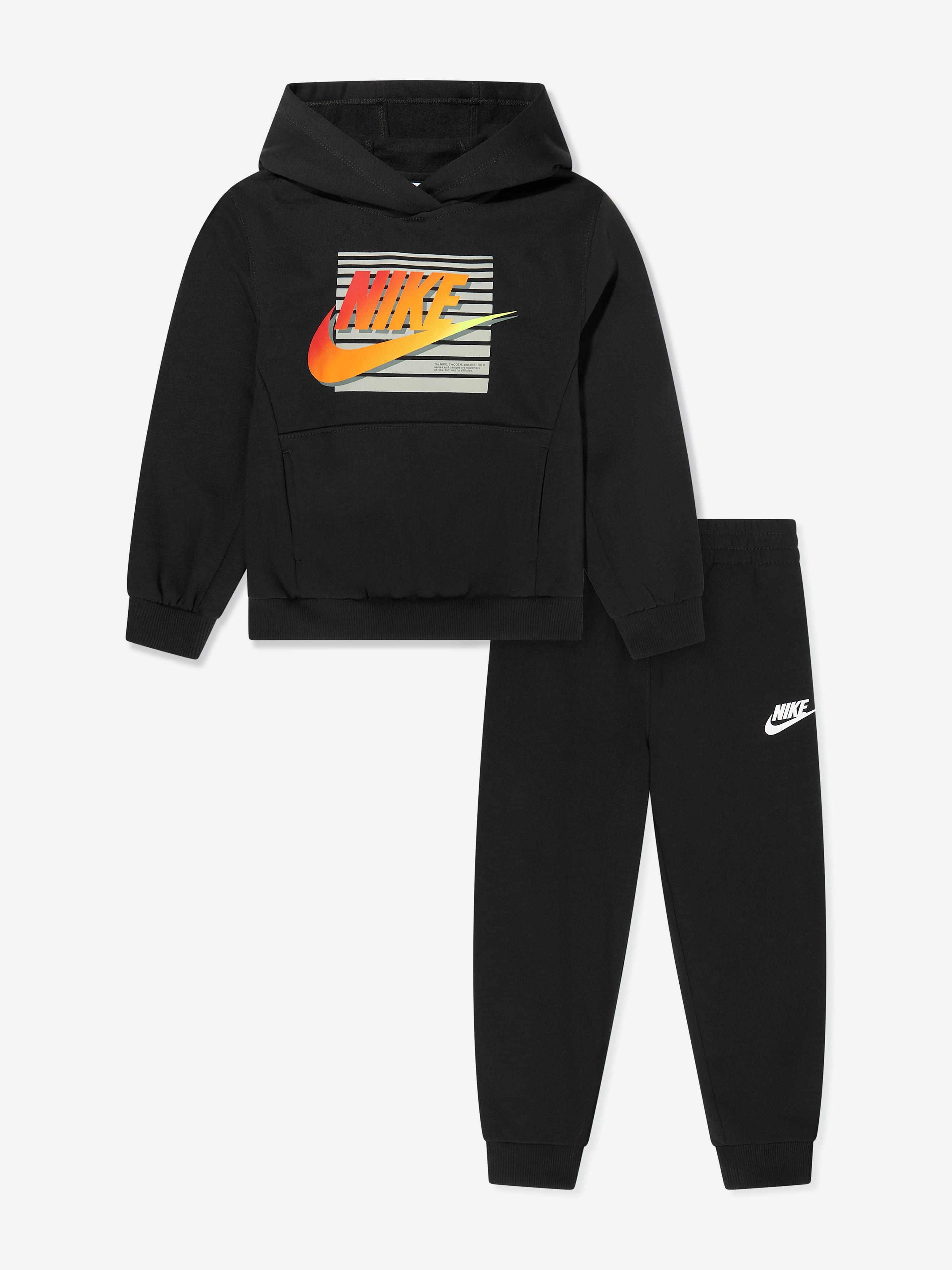 Nike Nike Boys NSW Gradient Futura Tracksuit in Black Childsplay