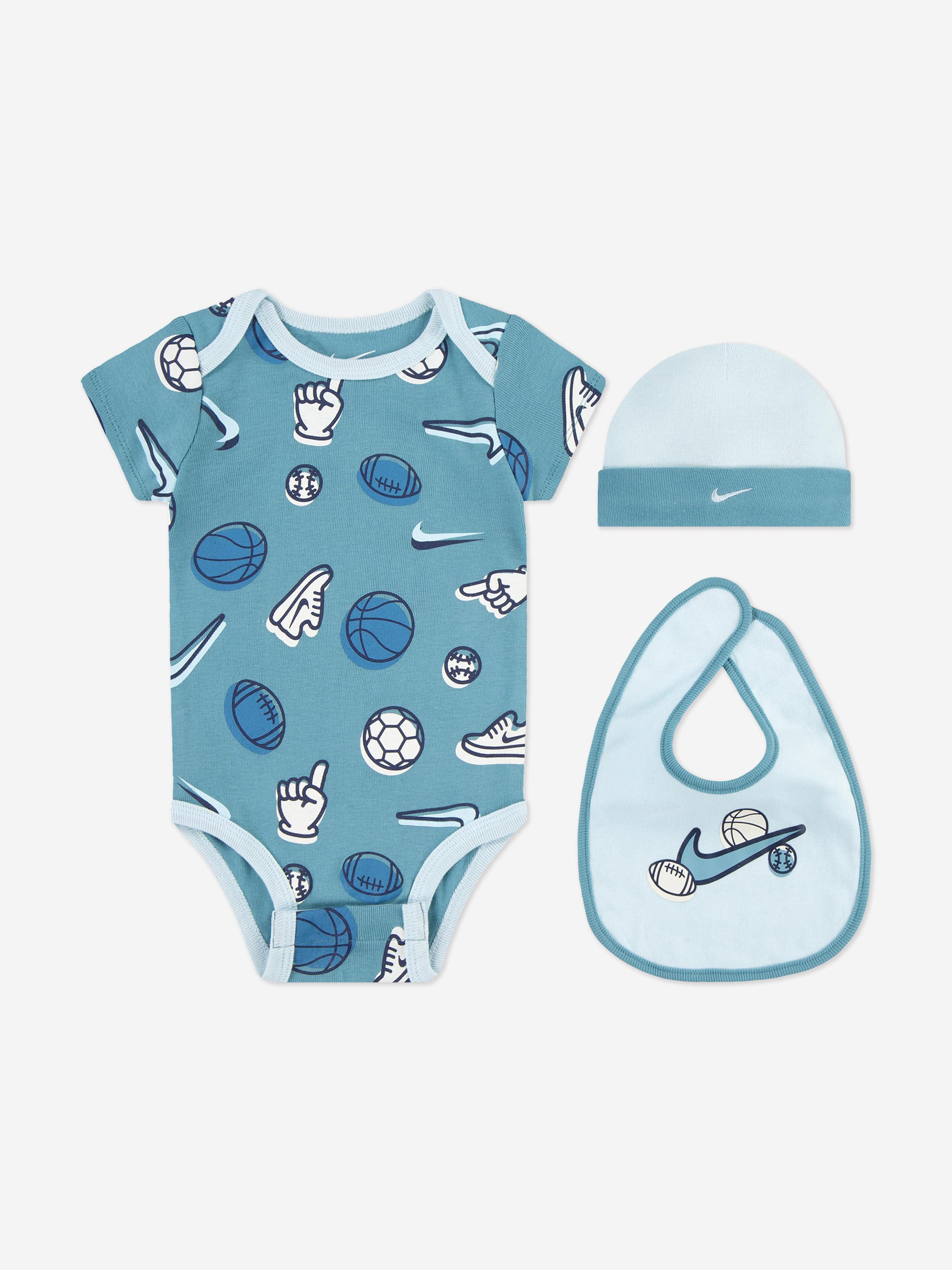 Nike Nike Baby Boys Piece Bodysuit Set in Blue Childsplay Clothing