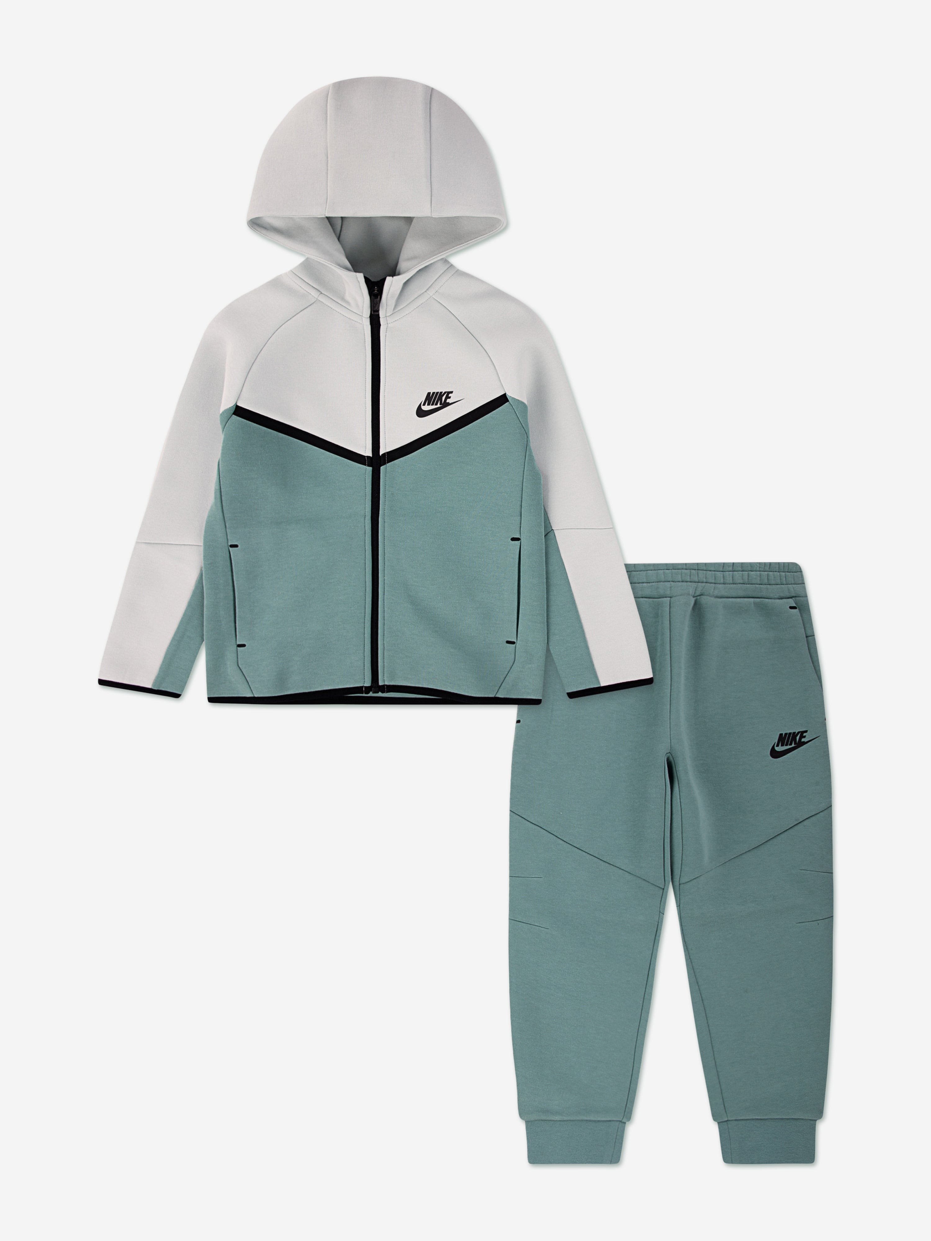 Nike Kids NSW Tech Fleece Tracksuit in Green | Childsplay Clothing