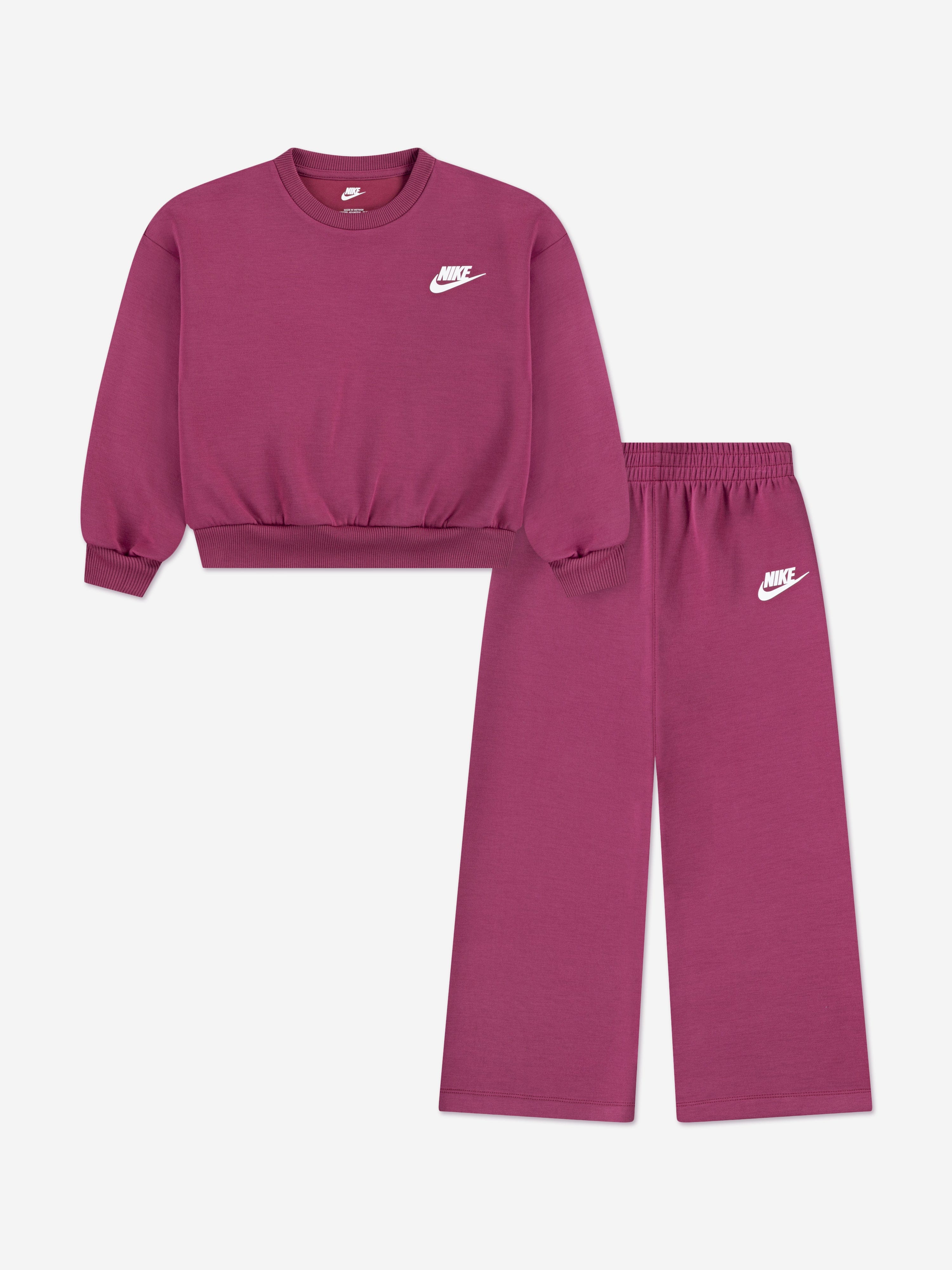 nike wide leg tracksuit
