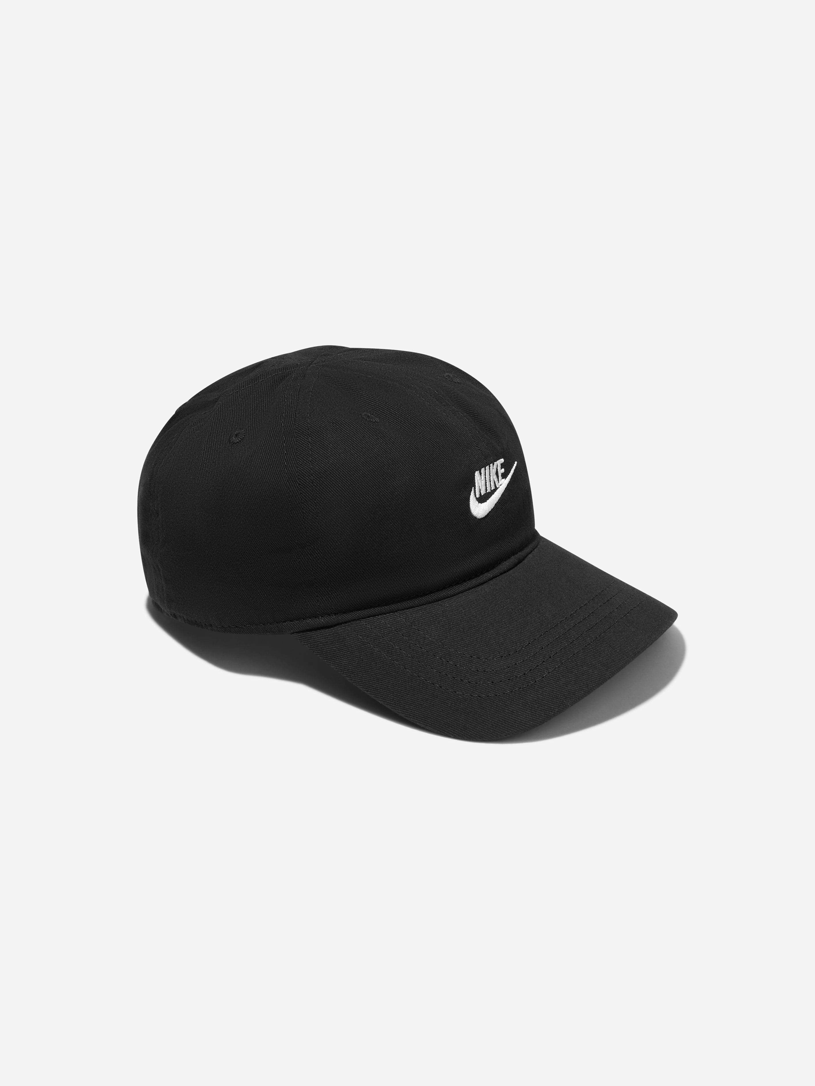 Nike Boys Futura Curve Brim Cap in Black | Childsplay Clothing