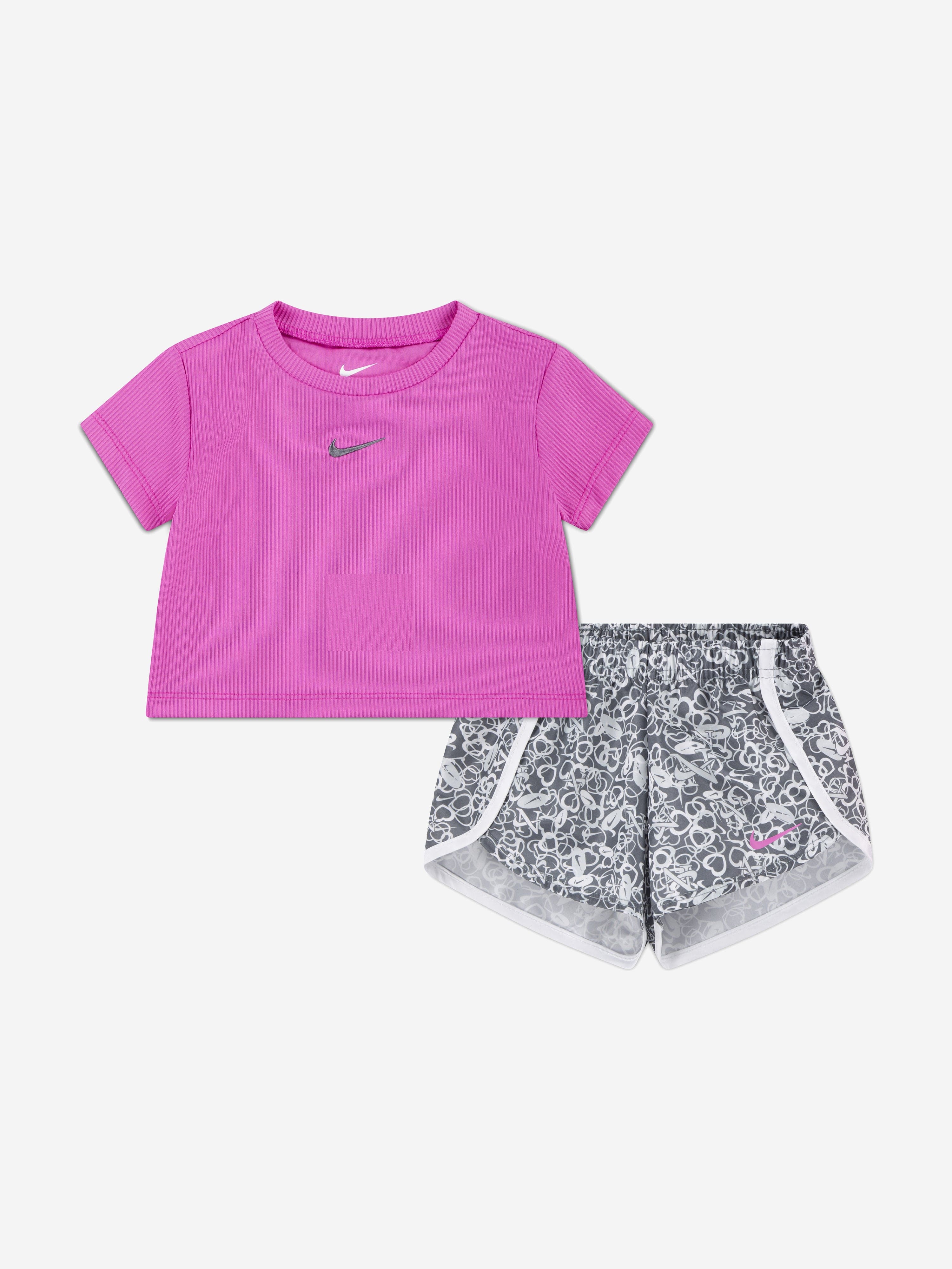Pink Infant Nike Short Set NEW Nike Infant Baby Girl Piece Top