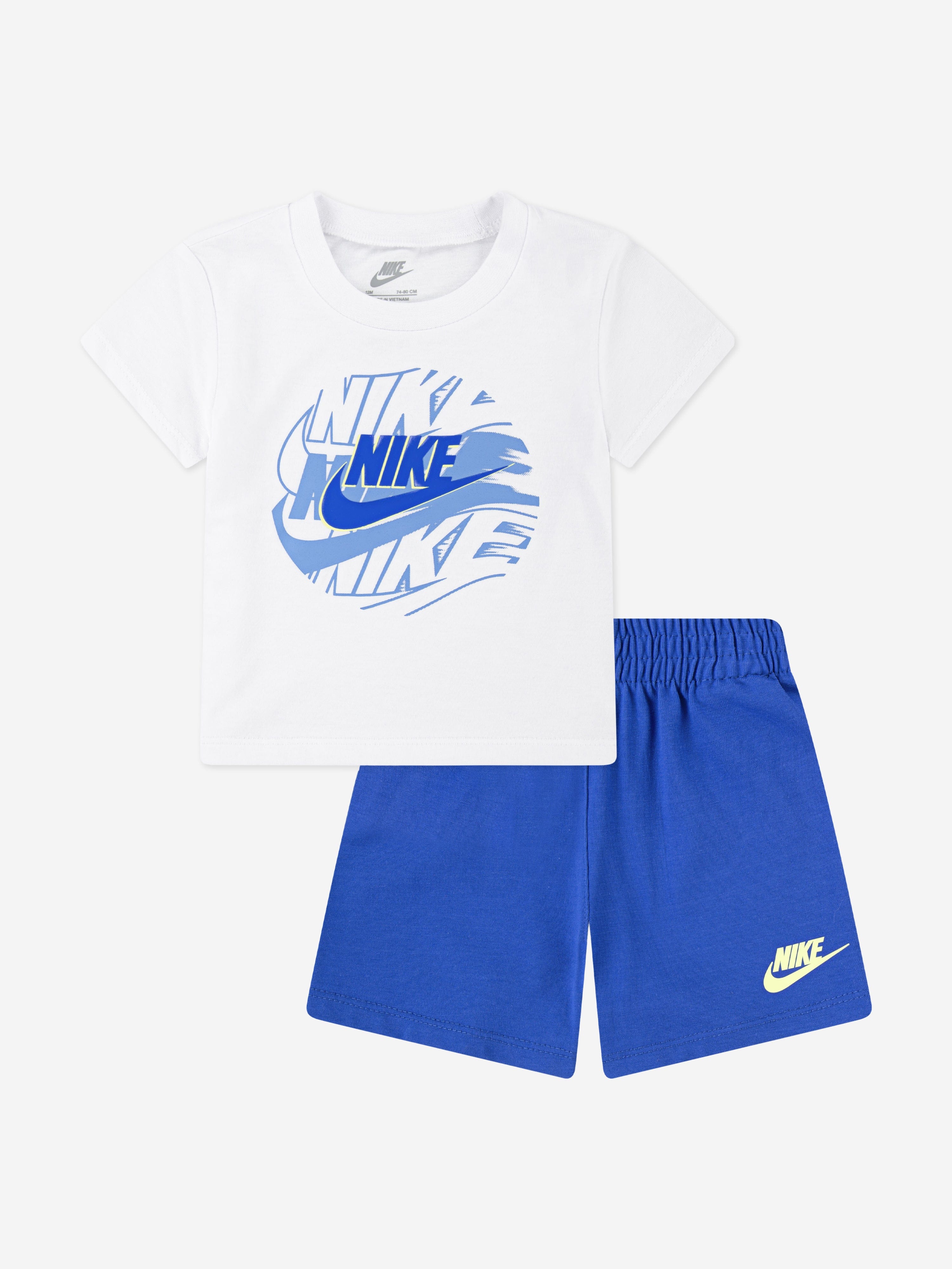 Nike Nike Boys NSW On The Move Short Set in Blue Childsplay Clothing