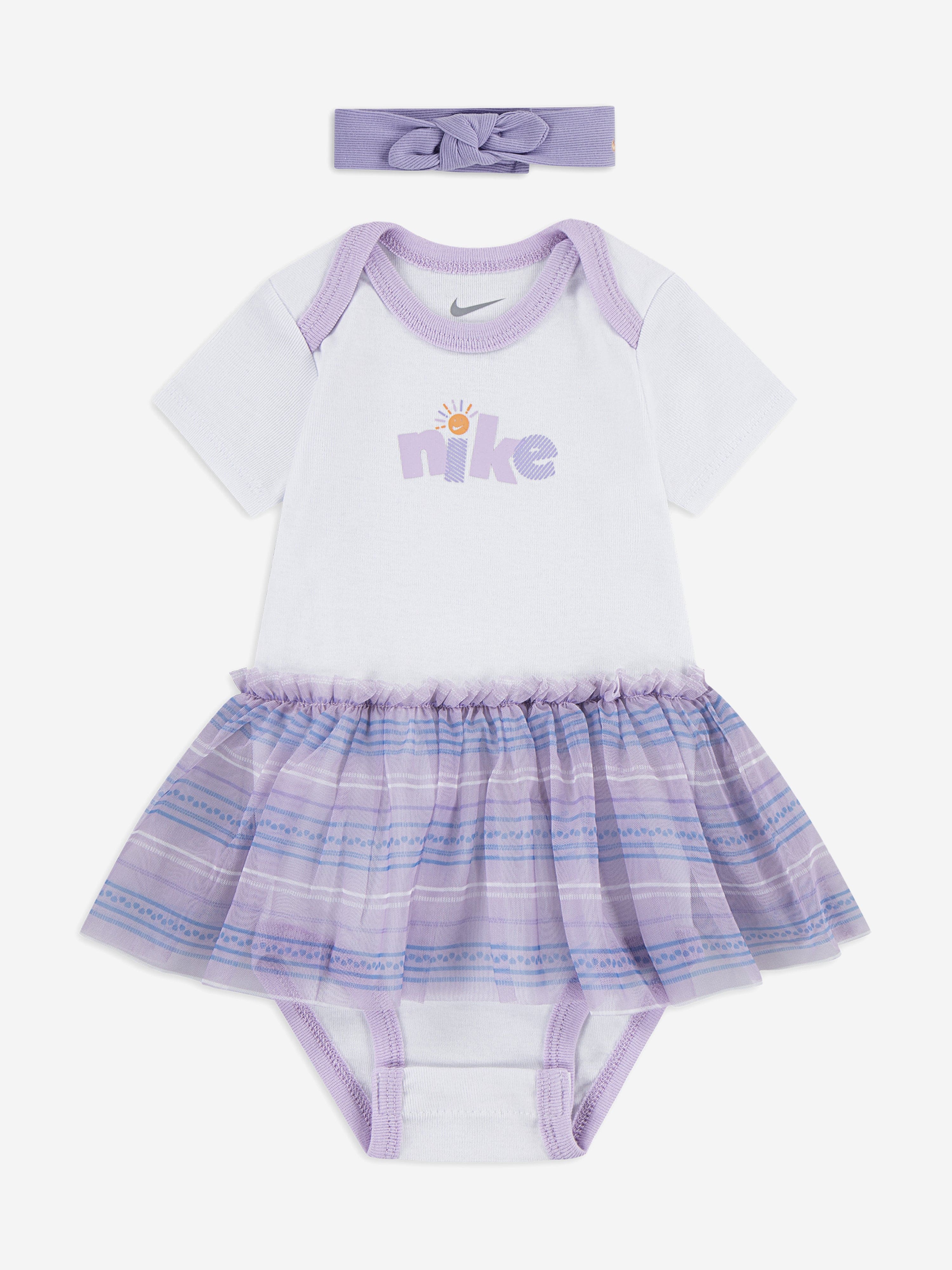 Nike Baby Girls Piece Sunny Swoosh Tutu Set in White