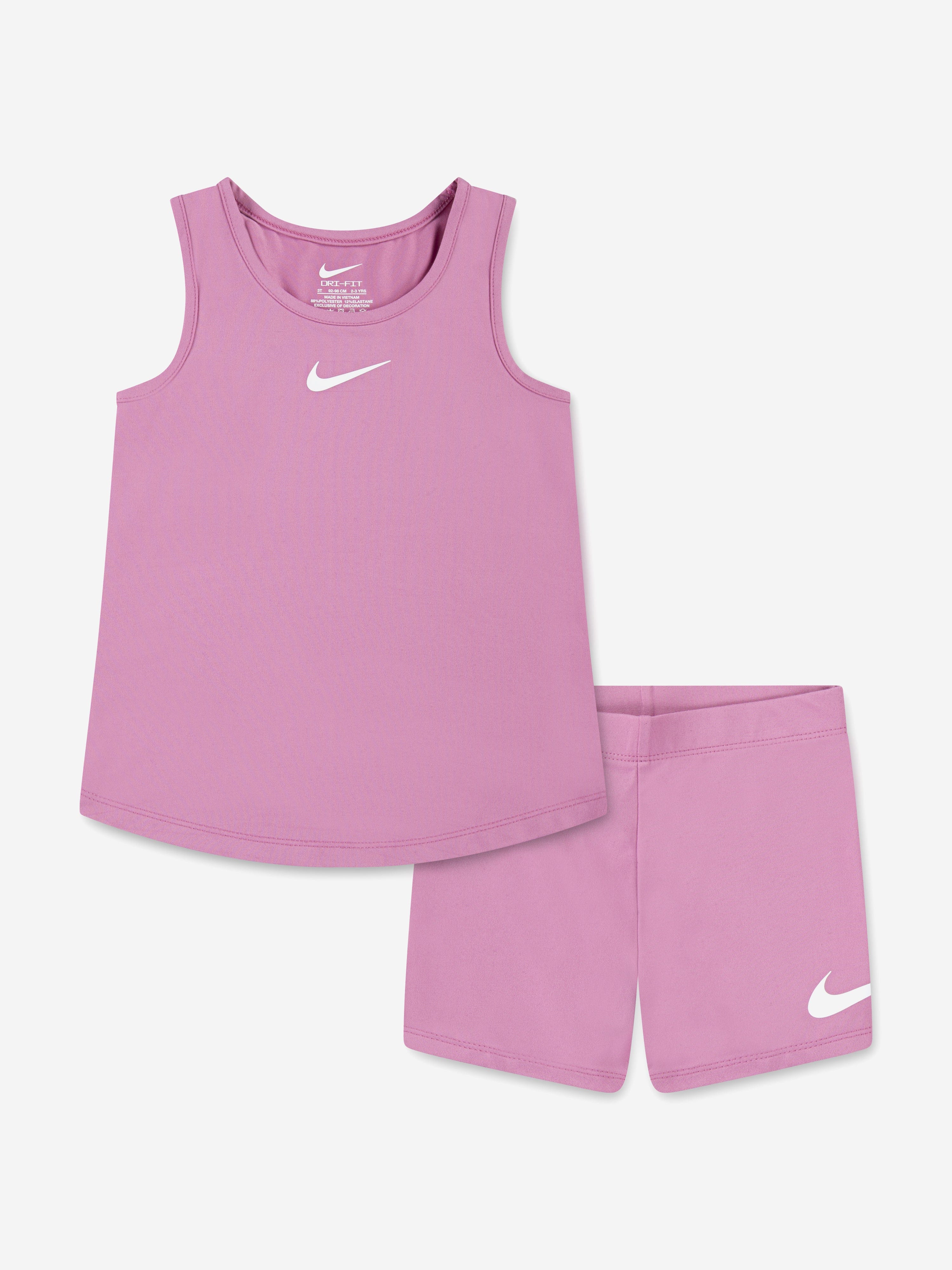 Nike Girls All Day Play Bike Short Set in Pink Childsplay Clothing