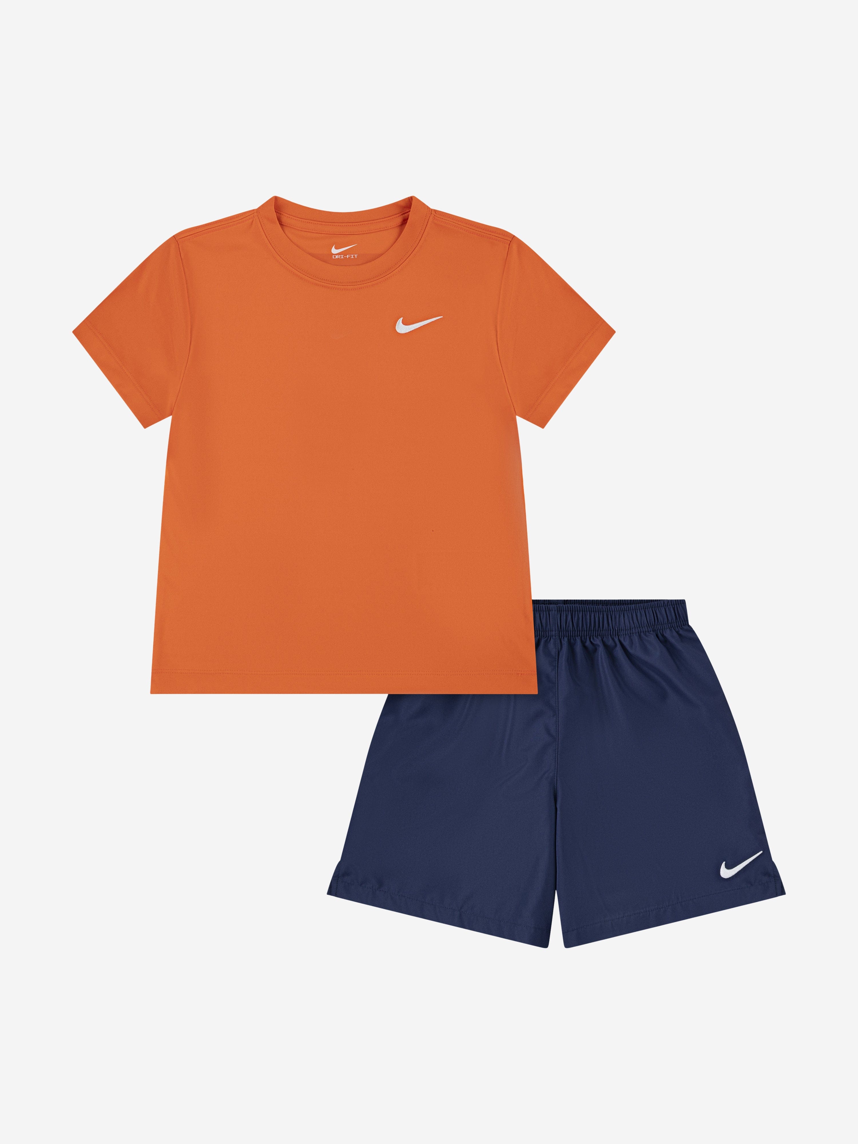 Nike Nike Boys Dri-Fit Woven Short Set in Orange Childsplay Clothing