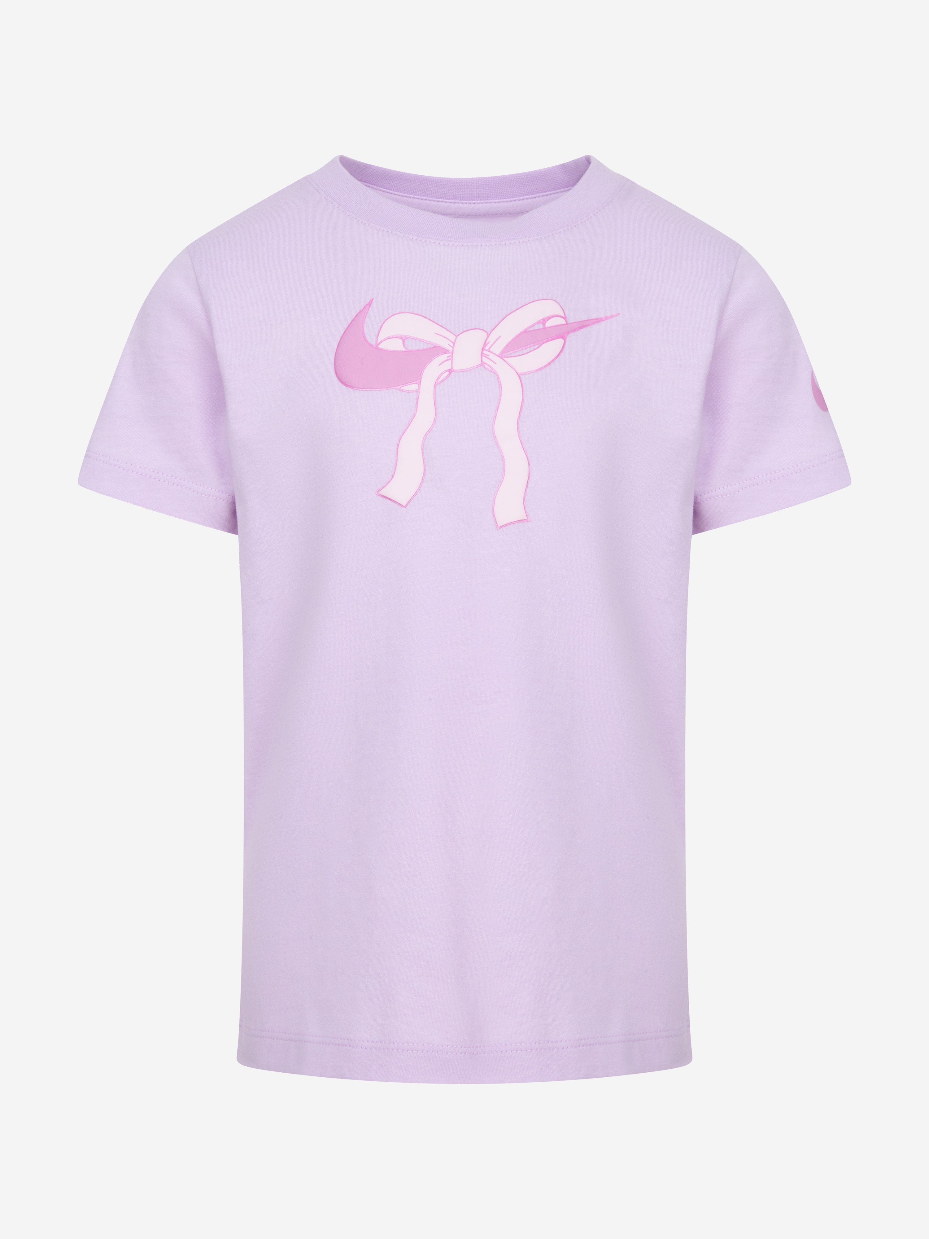 Nike Girls Swoosh Ribbon T-Shirt in Purple | Childsplay Clothing