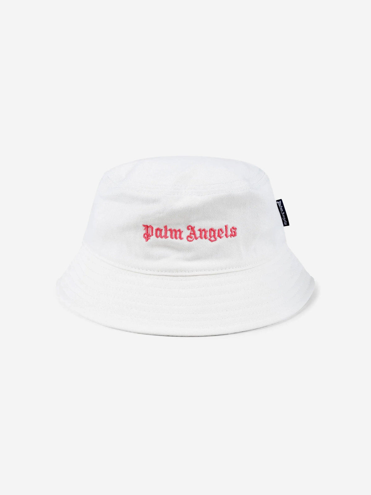 Palm Angels Girls Logo Bucket Hat in Ivory | Childsplay Clothing display picture 1