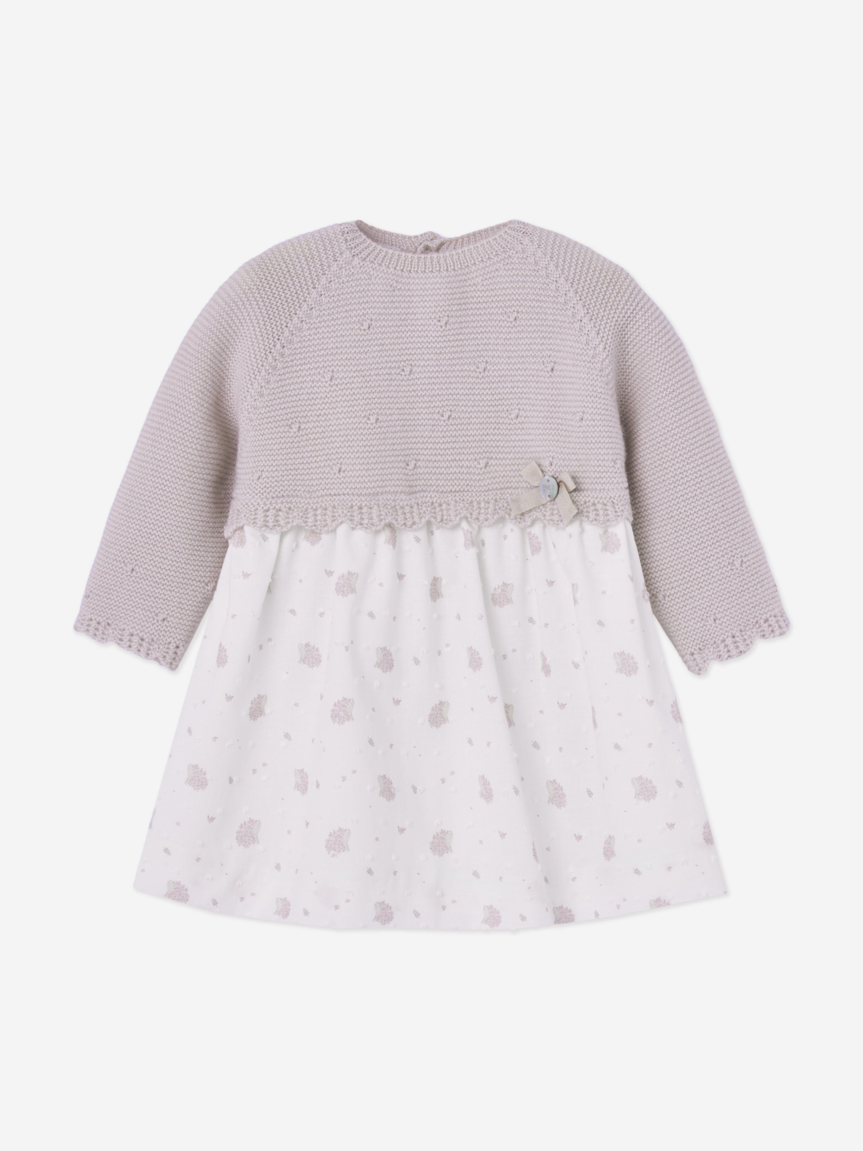 Paz Rodriguez Baby Girls Knitted Dress in Purple