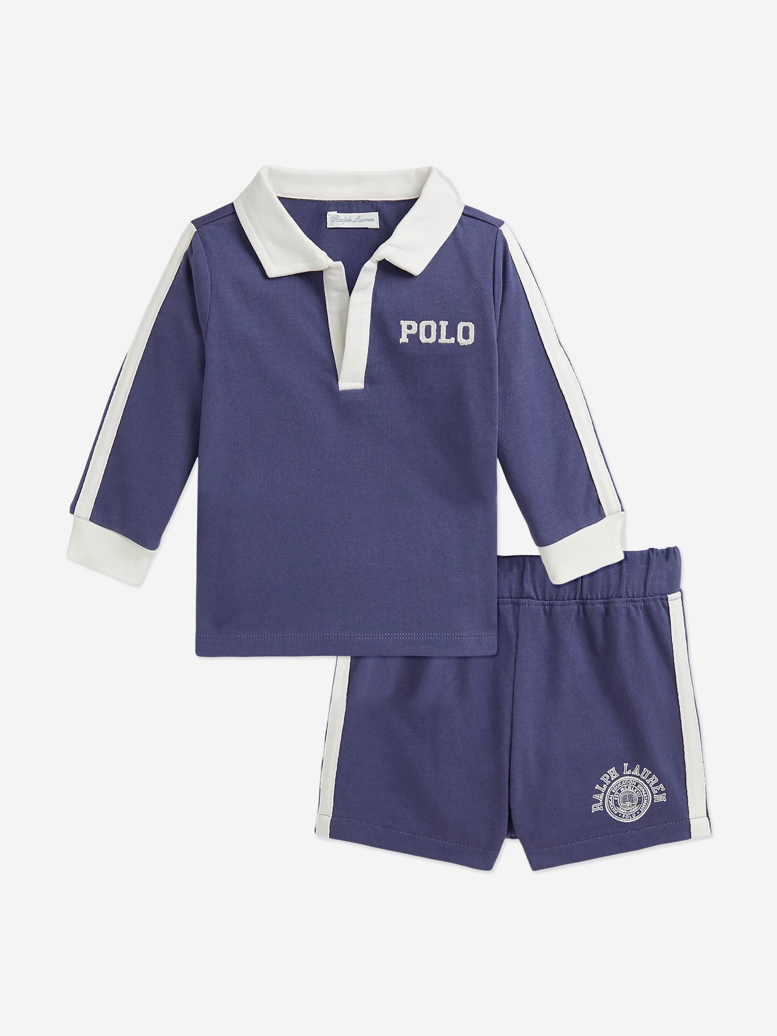 Polo Ralph Lauren キッズ服セット Ralph Lauren Baby Boys Polo Short Set in Blue | Childsplay Clothing