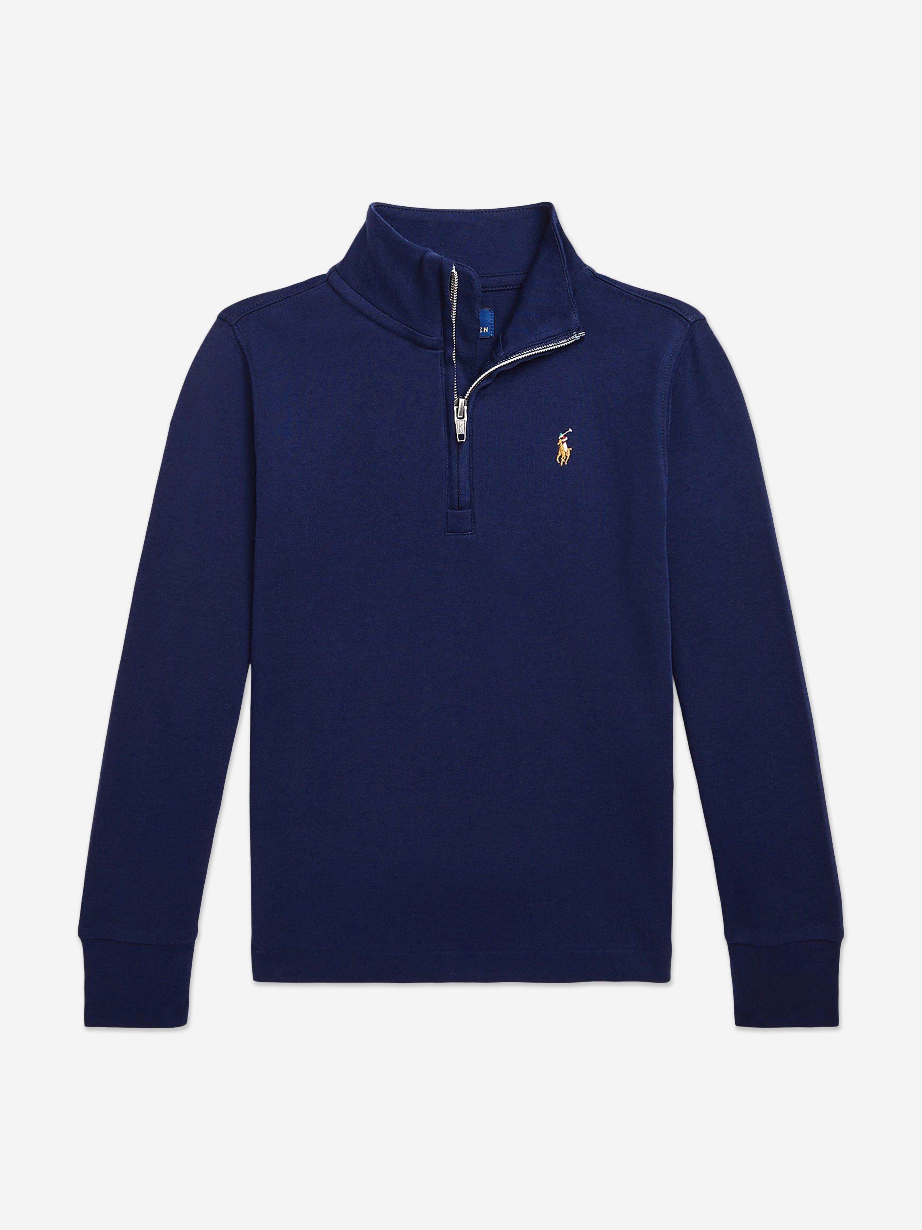 Ralph Lauren Boys Half Zip Sweatshirt in Navy | Childsplay Clothing