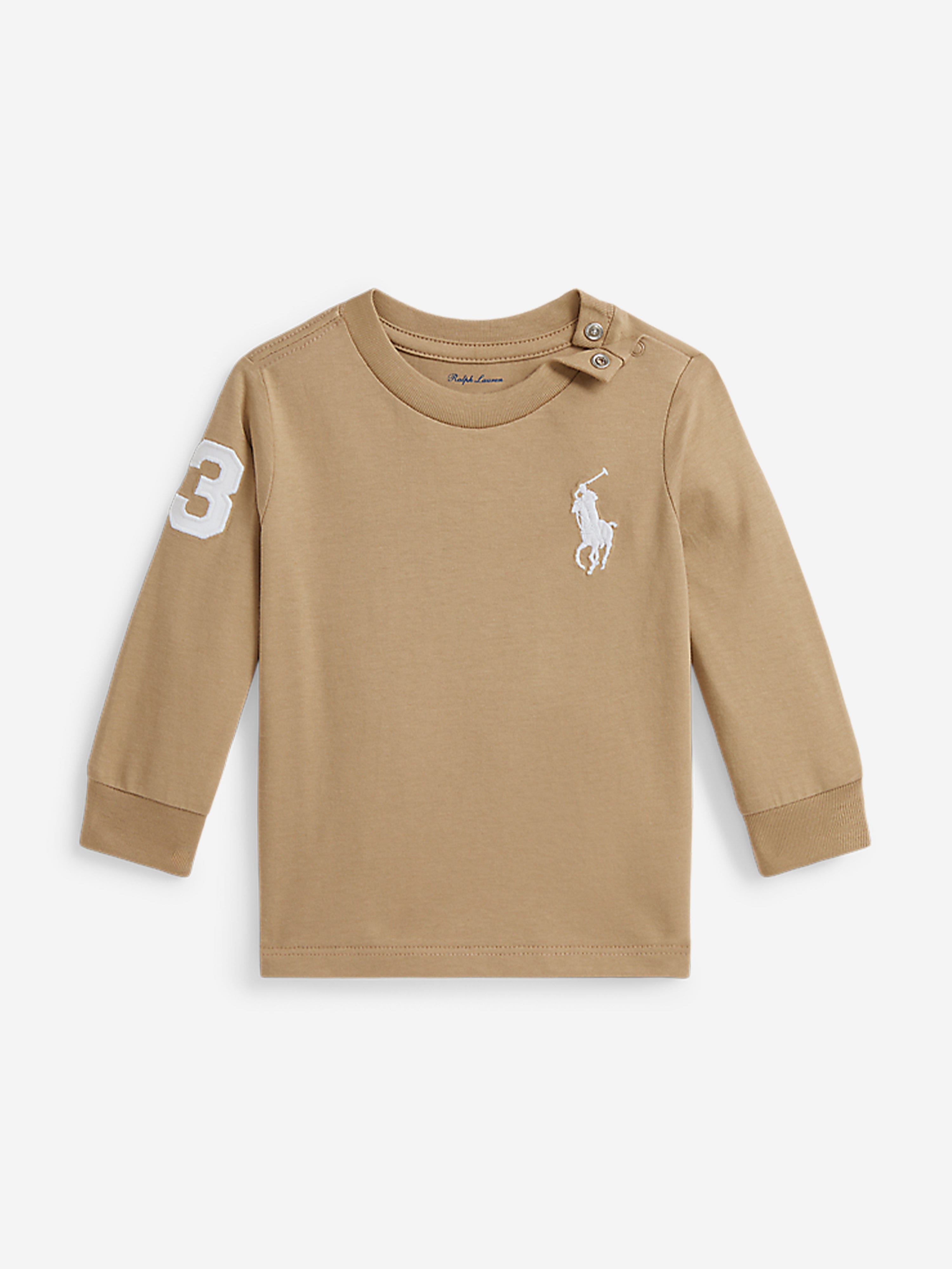 Ralph Lauren Kids Ralph Lauren Baby Boys Long Sleeve Logo T-Shirt