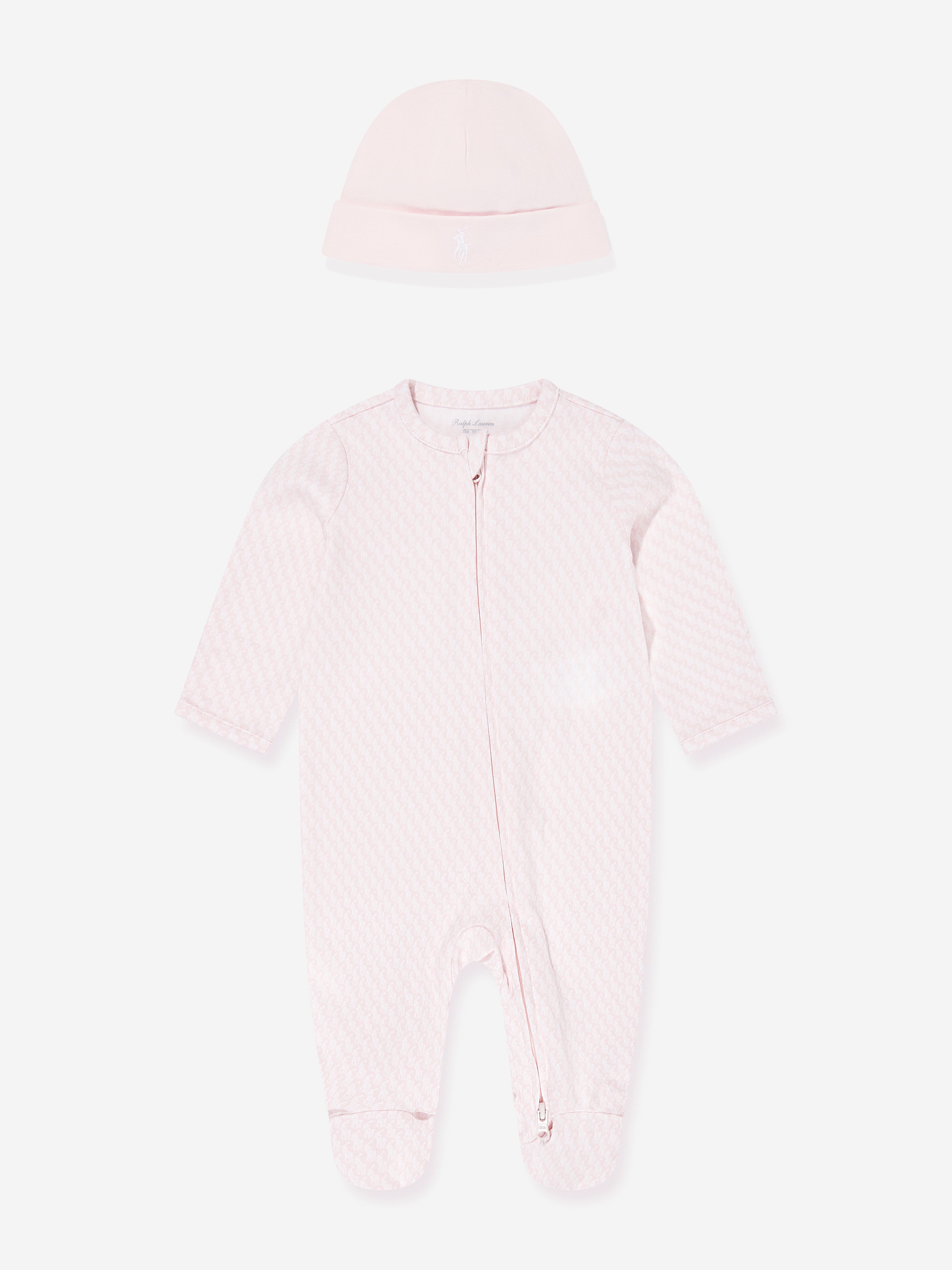 Ralph Lauren Kids Ralph Lauren Baby Girls Babygrow Set in Pink