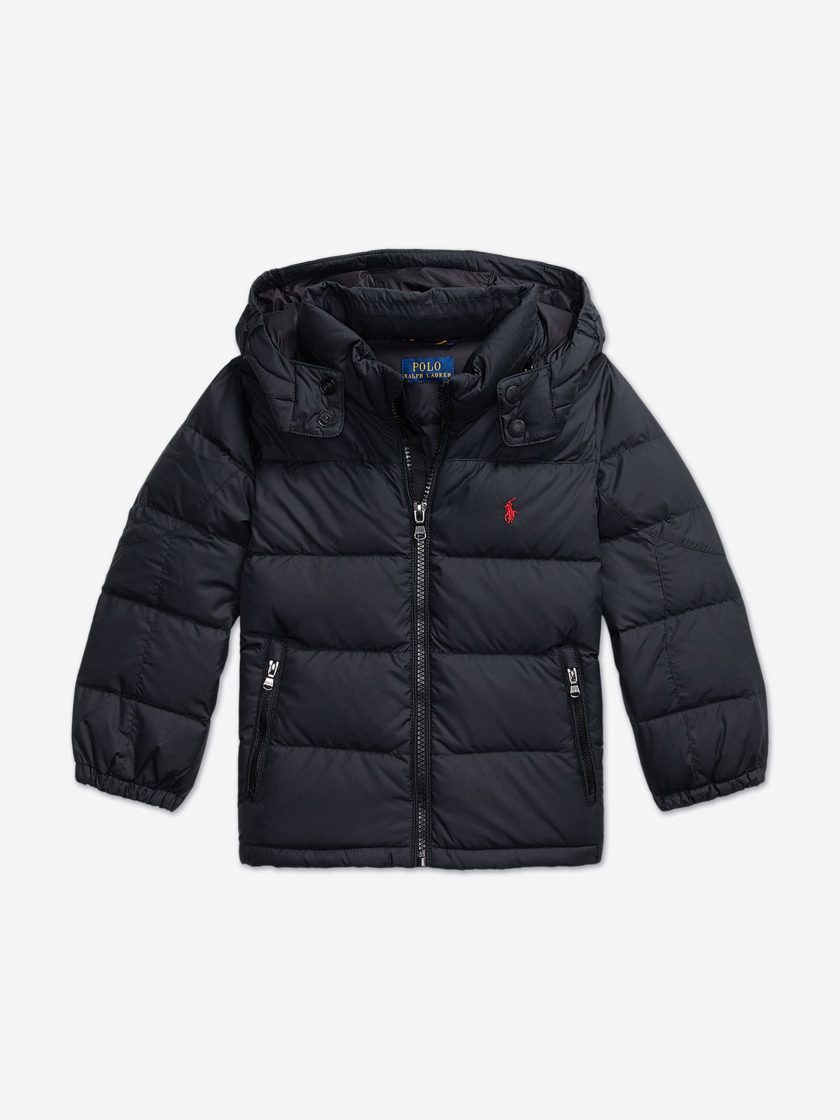 Ralph Lauren Boys Down Padded Puffer Jacket in Black | Childsplay