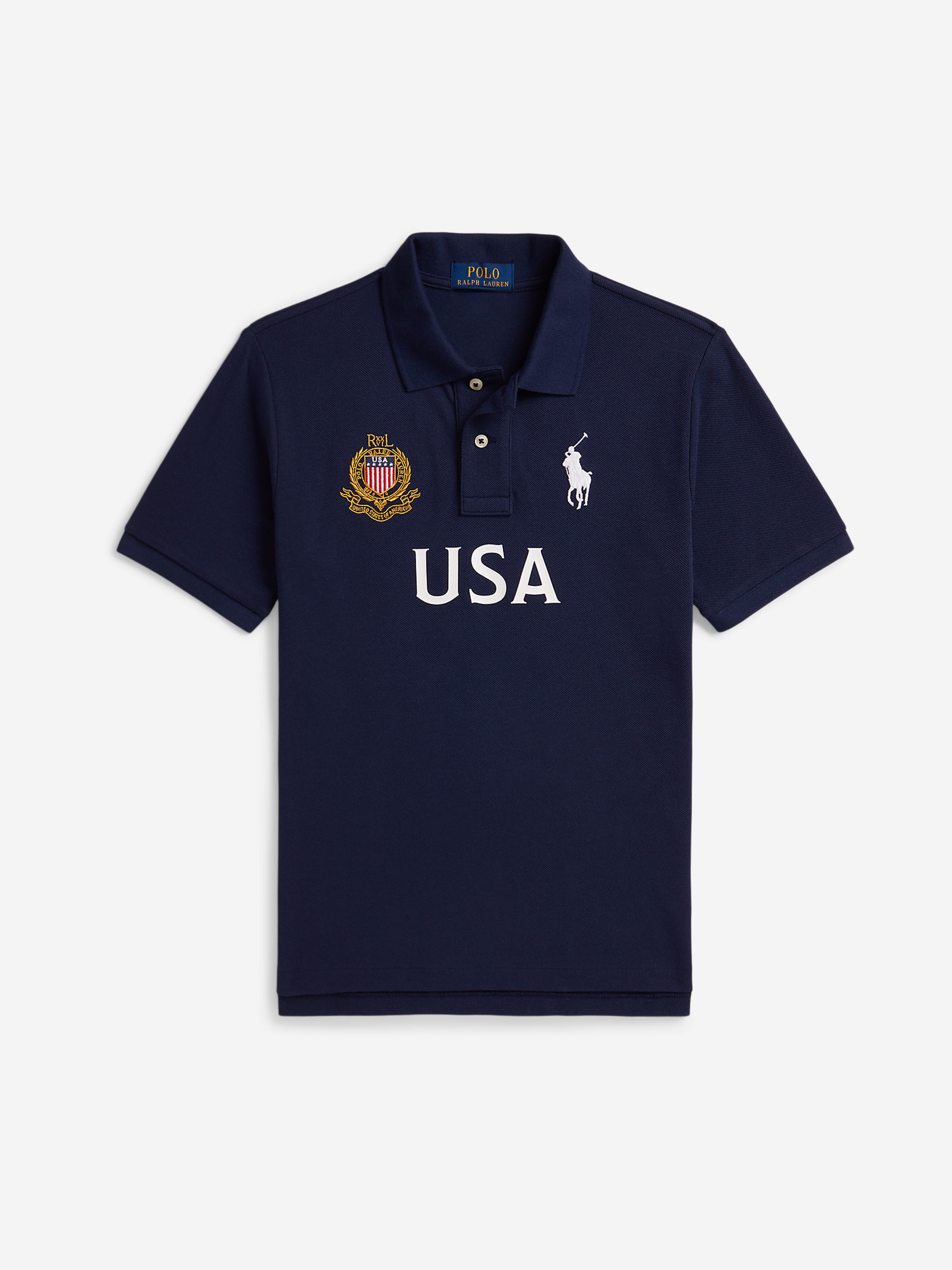 Polo Ralph Lauren 4Y 3Y Tシャツ Ralph Lauren Boys USA Polo Shirt in Navy | Childsplay Clothing