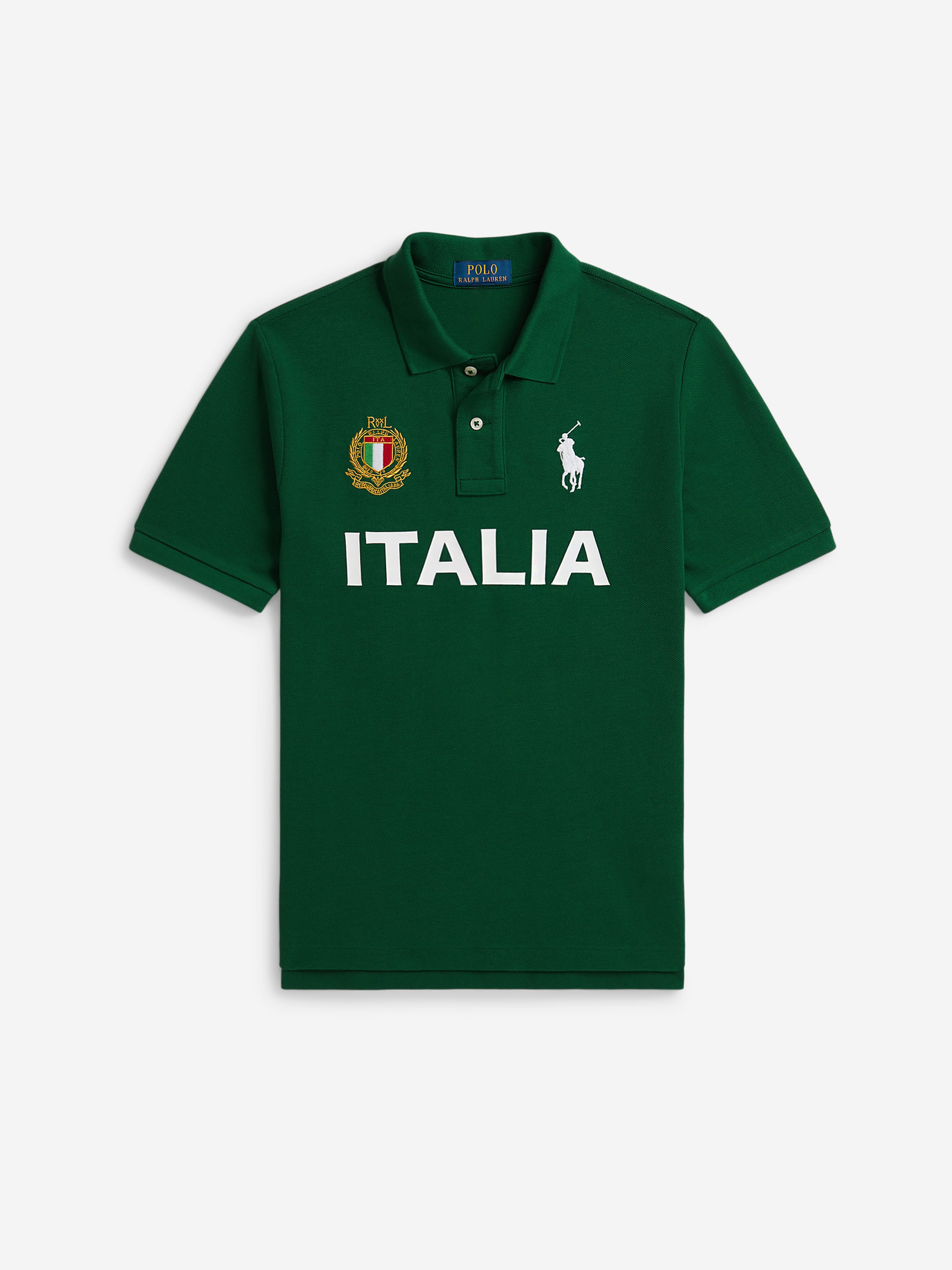 Ralph Lauren Boys Italia Polo Shirt in Green | Childsplay Clothing