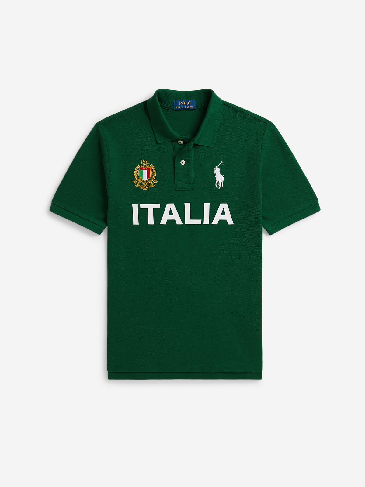 Ralph Lauren Boys Italia Polo Shirt in Green | Childsplay Clothing