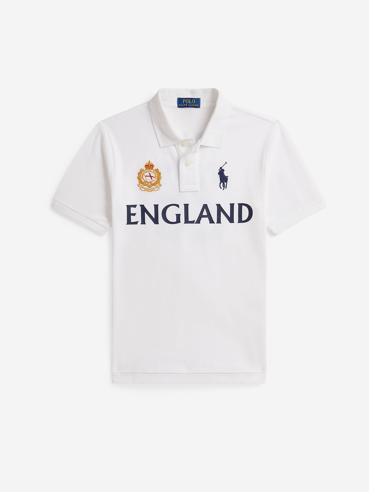 Ralph Lauren Boys England Polo Shirt in White | Childsplay Clothing