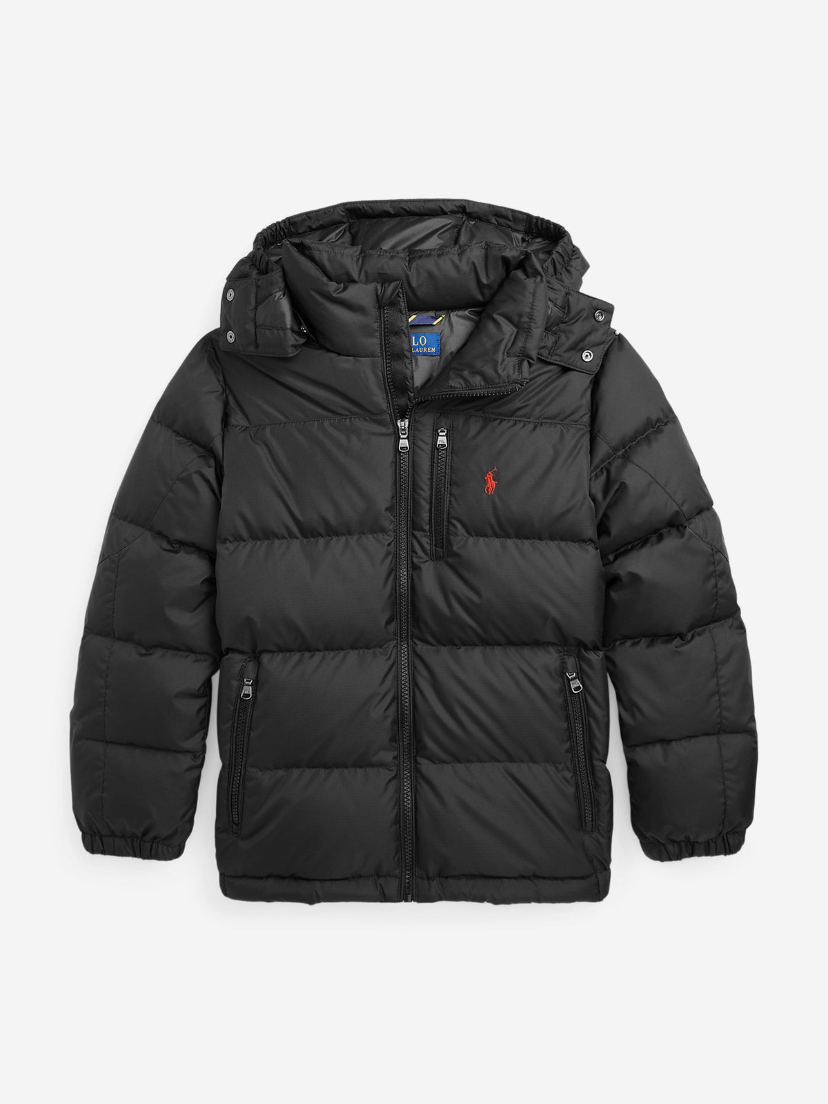 Ralph Lauren Boys Down Padded Puffer Jacket in Black | Childsplay 