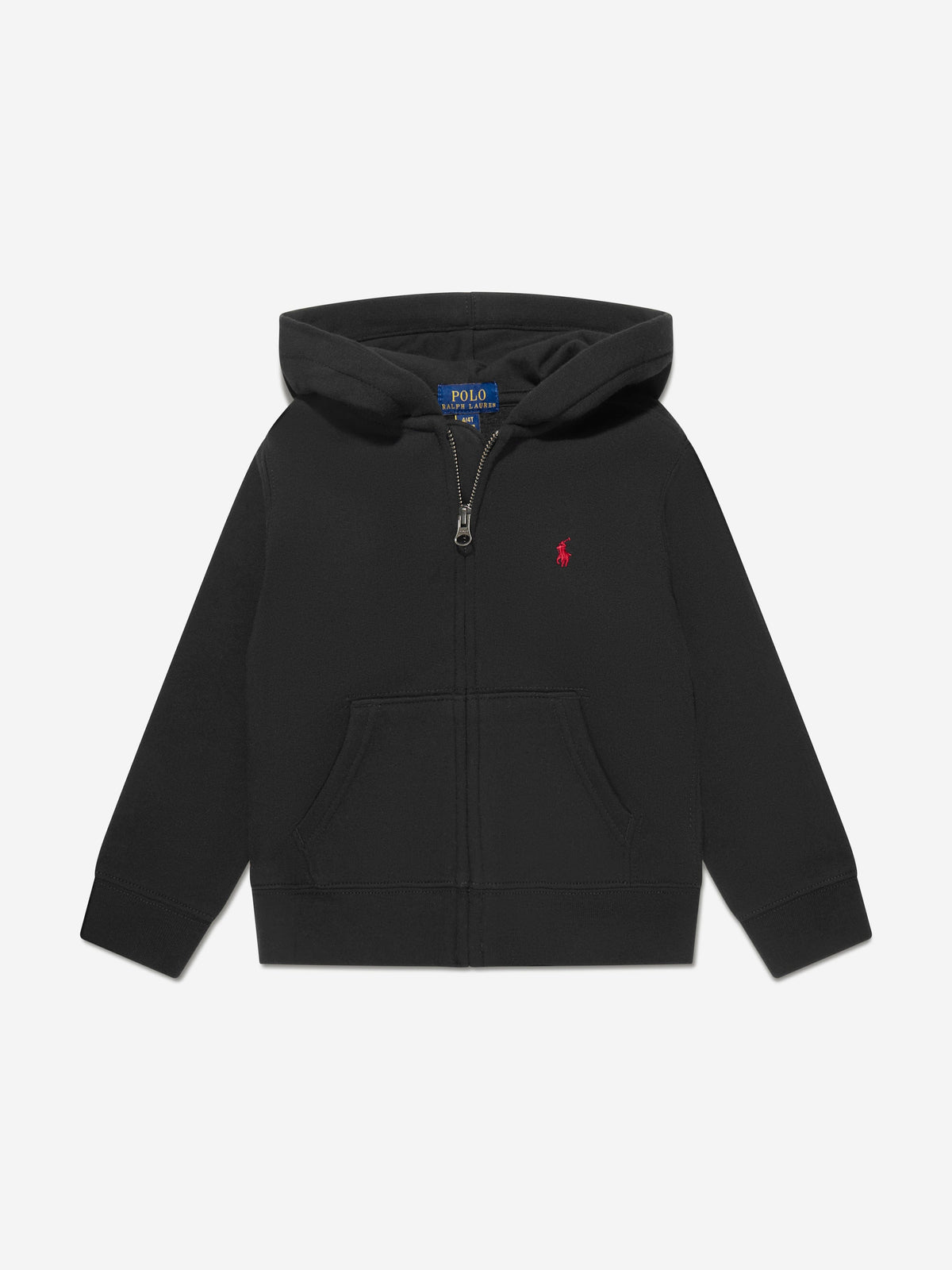 Ralph Lauren Boys Logo Zip Up Top in Black | Childsplay Clothing