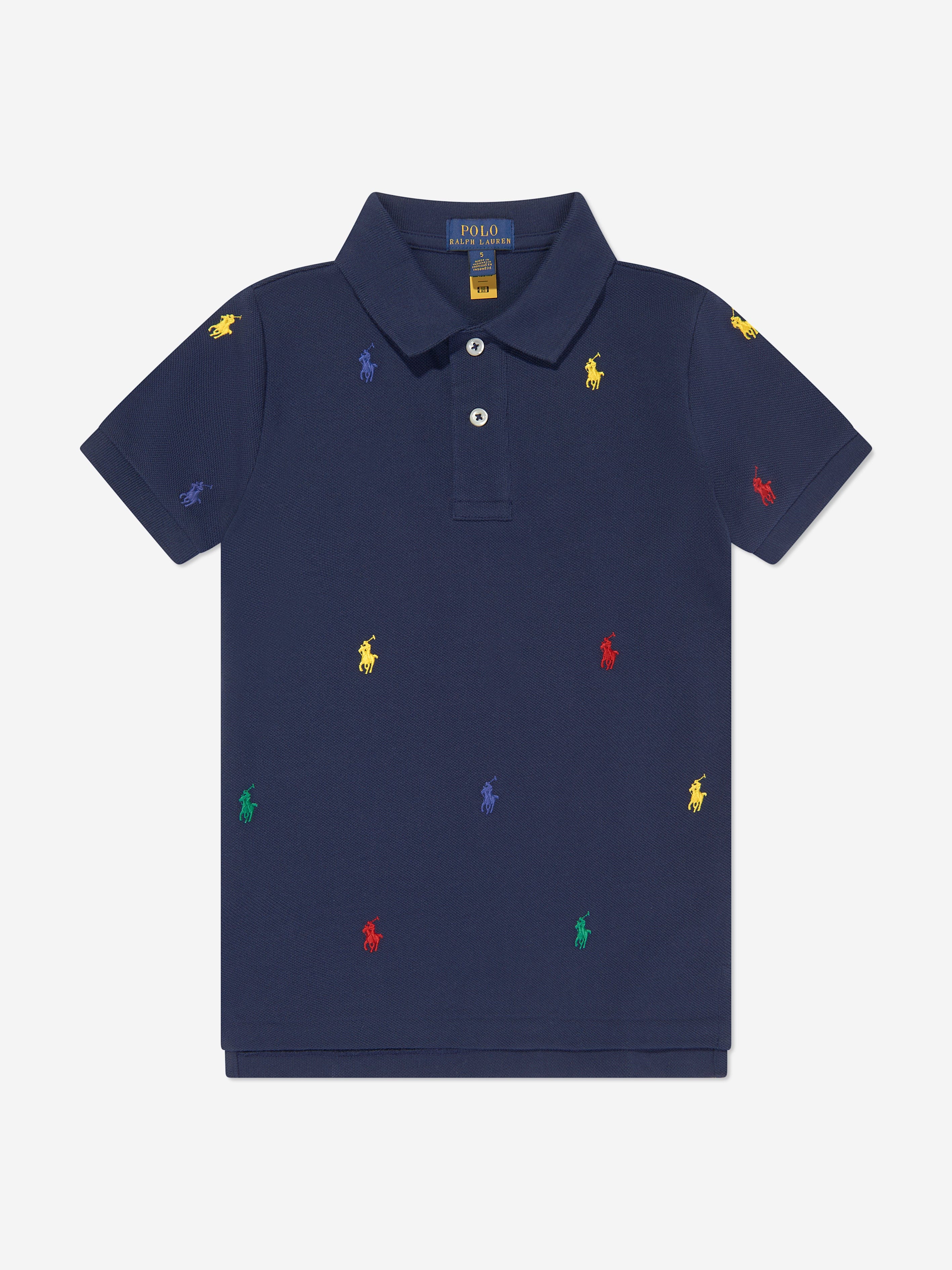 Ralph Lauren Kids Boys Logo Polo Shirt in Navy Childsplay Clothing