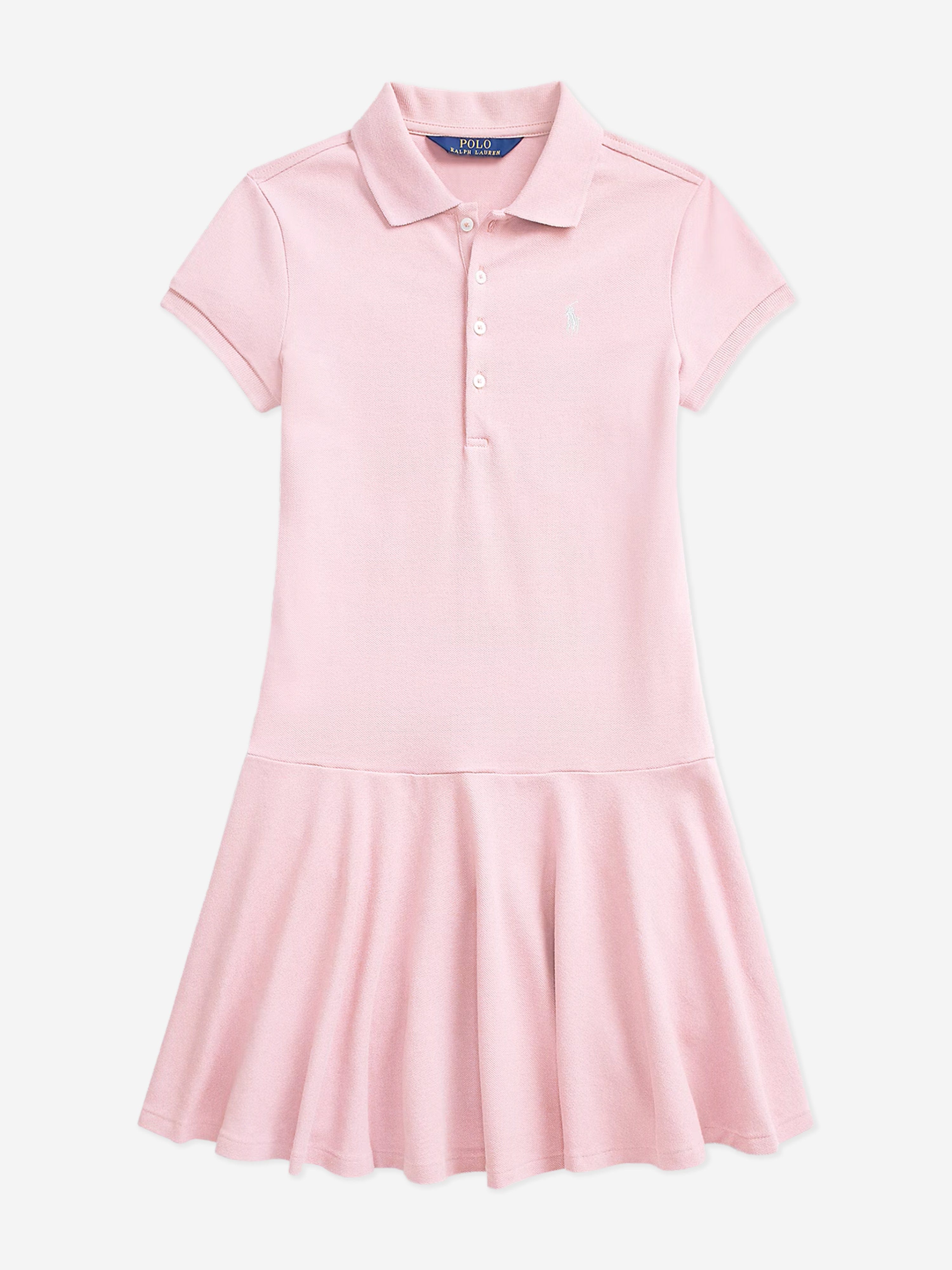 Ralph Lauren-Girls Pink Logo Polo Dress Ralph Lauren-Girls Pink Logo Polo Dress
