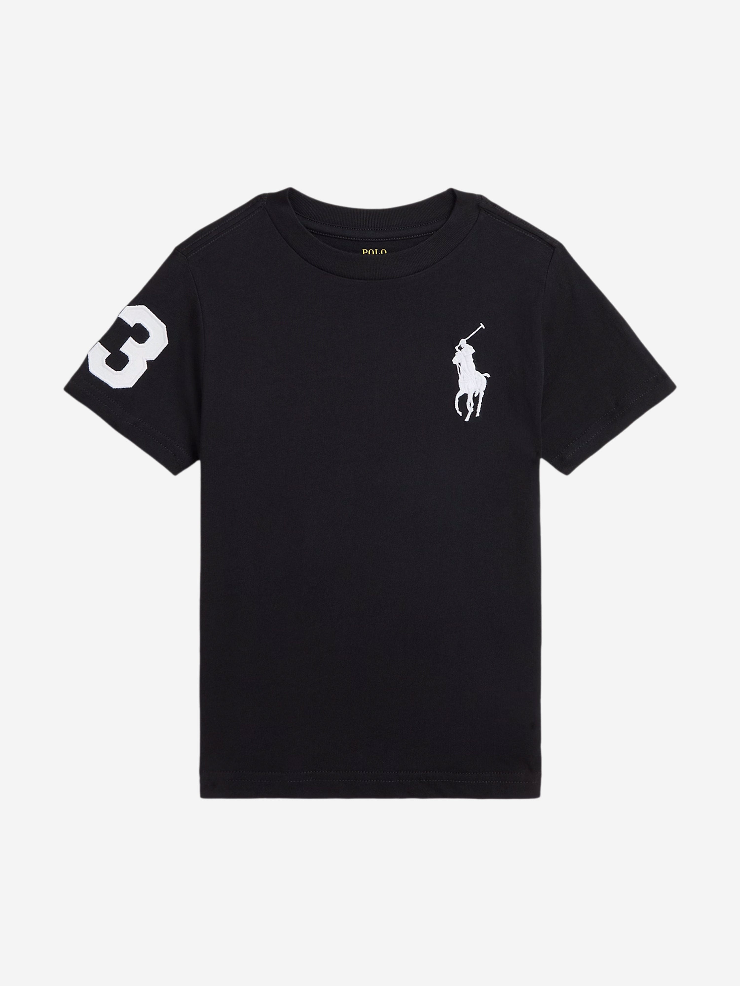 Ralph Lauren Boys Logo T-Shirt in Black | Childsplay Clothing